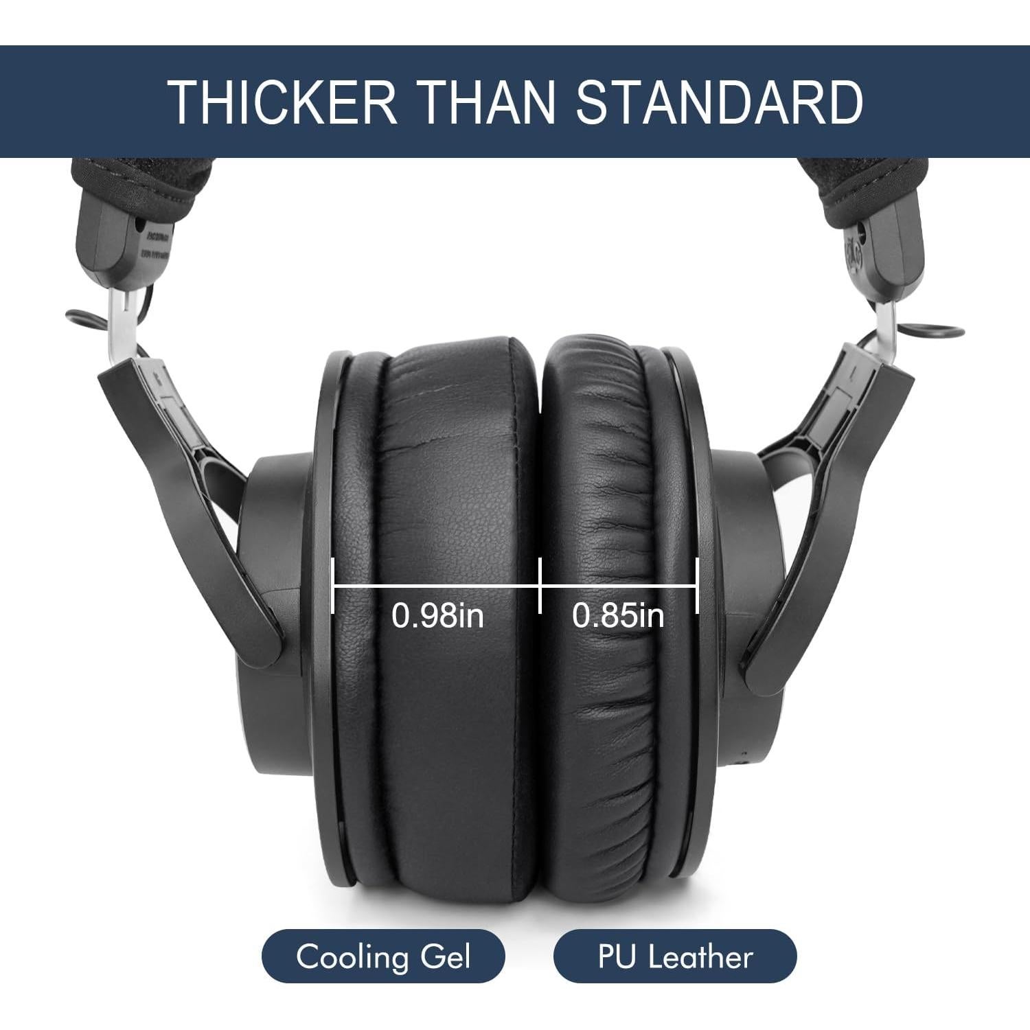 Almohadillas de Reemplazo GVOEARS para Auriculares - Gel Refrescante y Espuma de Memoria