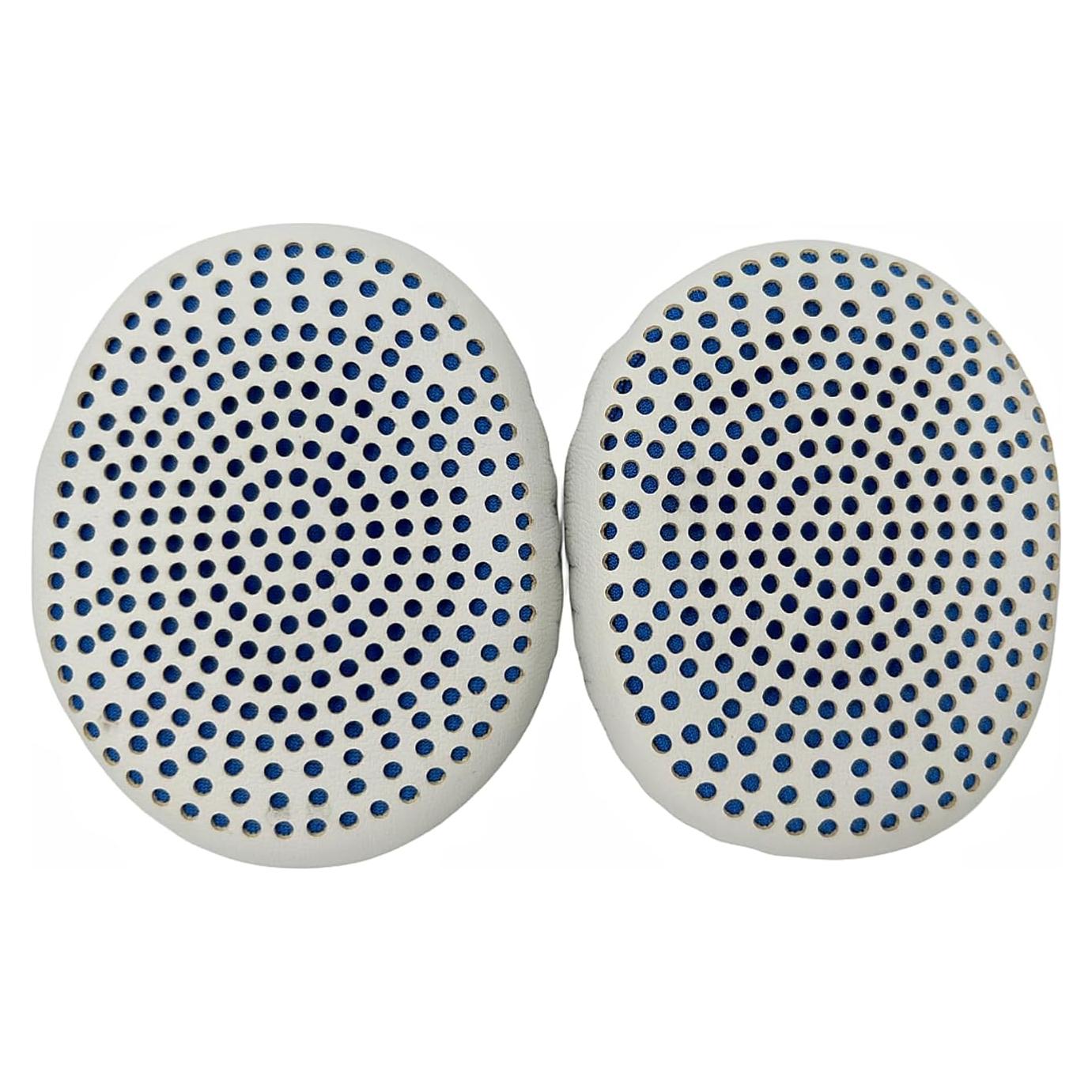 Almohadillas de Reemplazo para Auriculares Skullcandy Riff Riff2 - Espuma de Memoria y Cuero Blanco