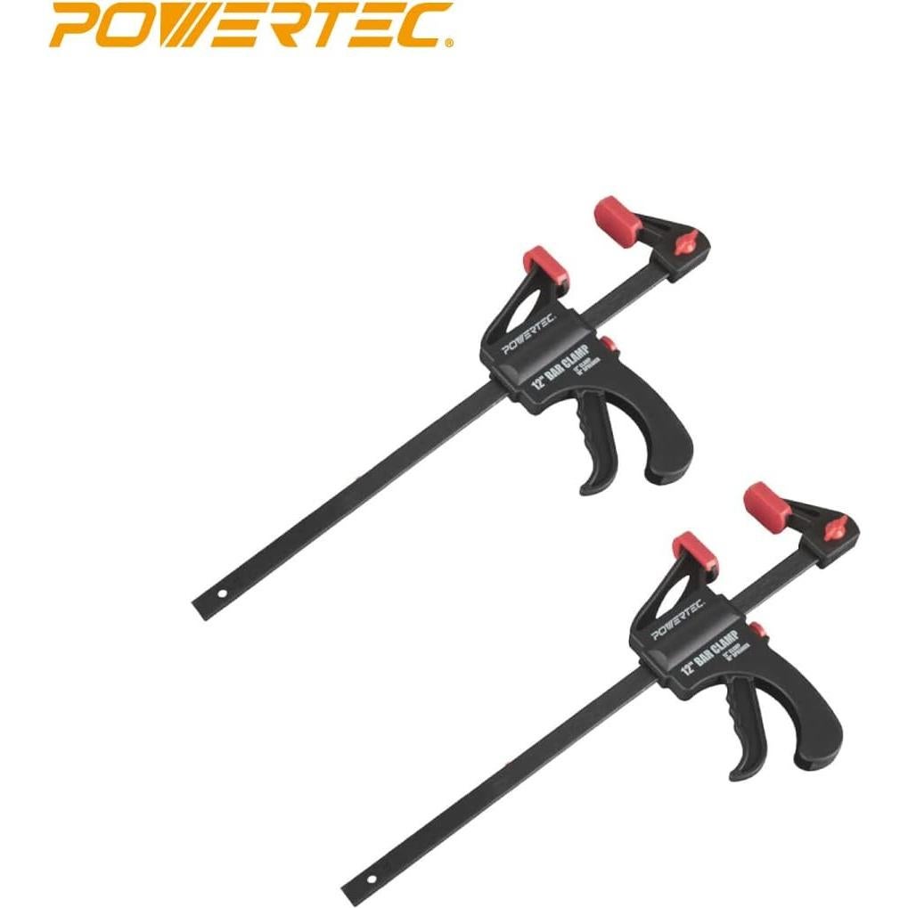 Abrazaderas de Barra POWERTEC 30.48-91.44 cm - Paquete de 6