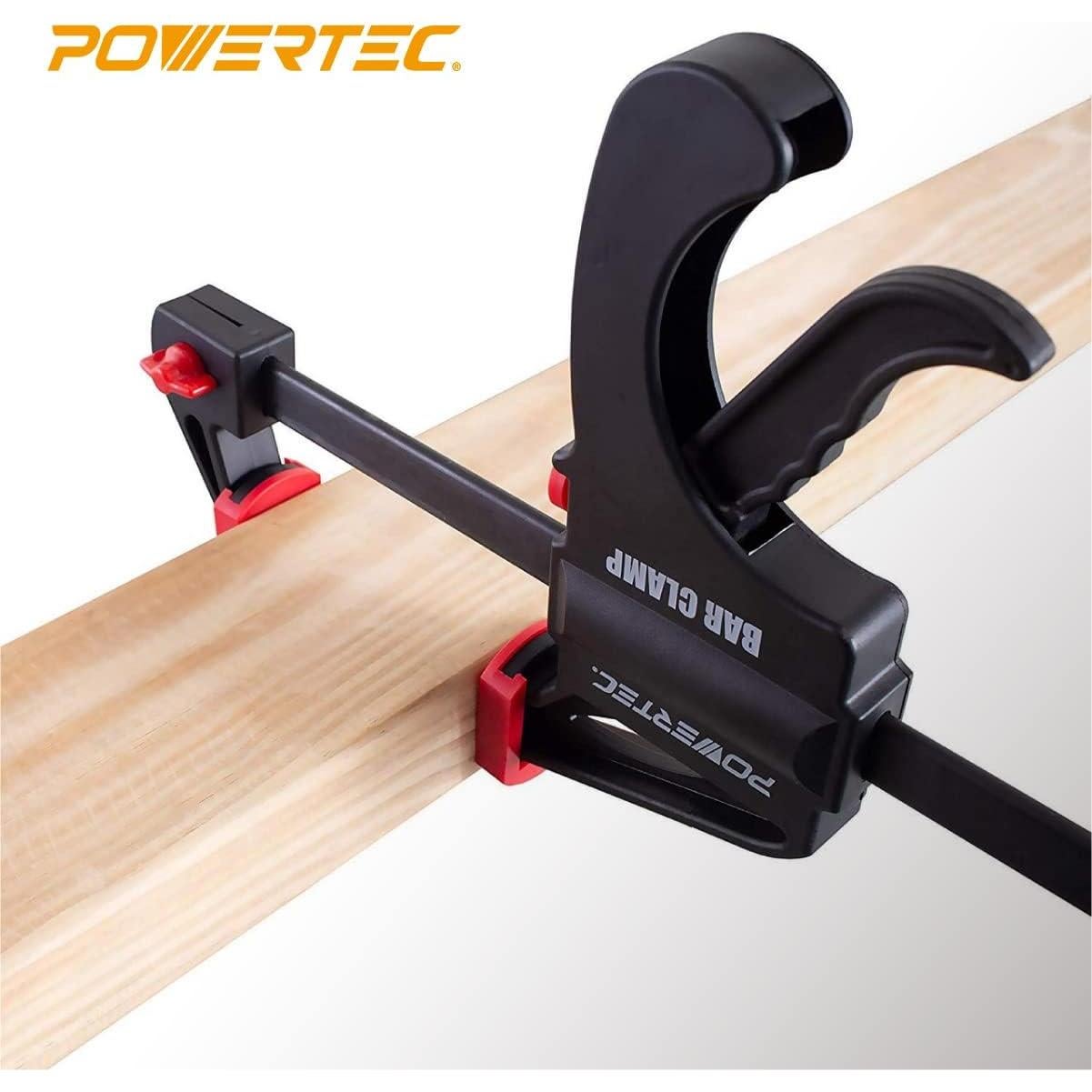 Abrazaderas de Barra POWERTEC 30.48-91.44 cm - Paquete de 6