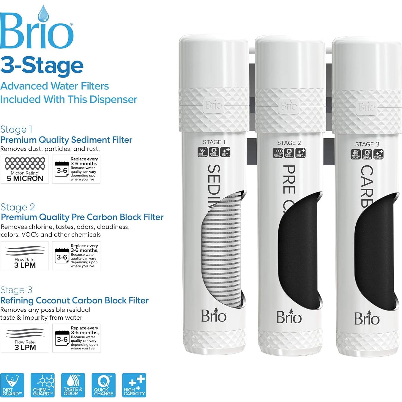 Dispensador de agua Brio Moderna sin botella 3 temperaturas