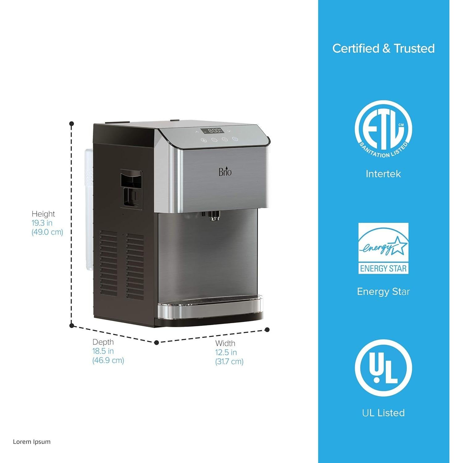 Dispensador de agua Brio Moderna sin botella 3 temperaturas