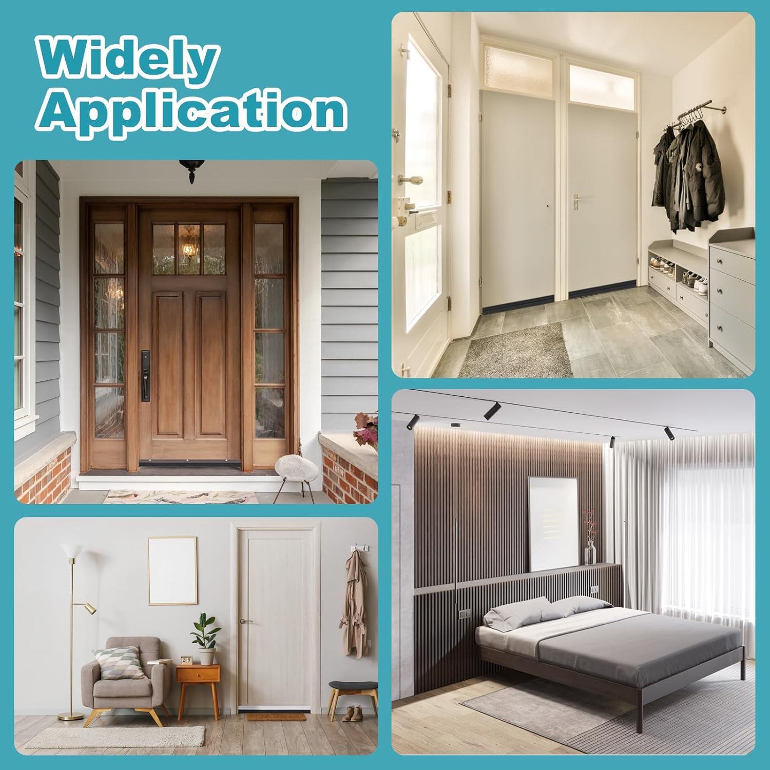 Tapón de Corrientes de Aire para Puertas uxcell 100 cm Negro