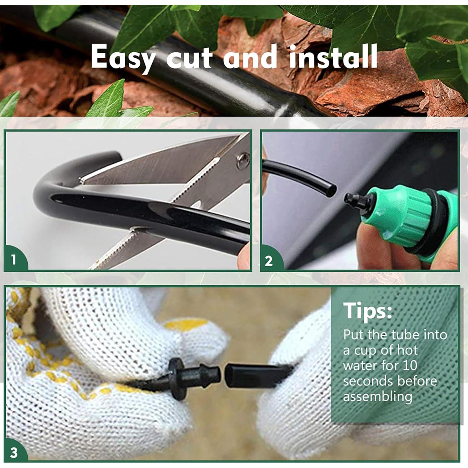 Tubo de Riego por Goteo 200FT 1/4" Bluepro Negro