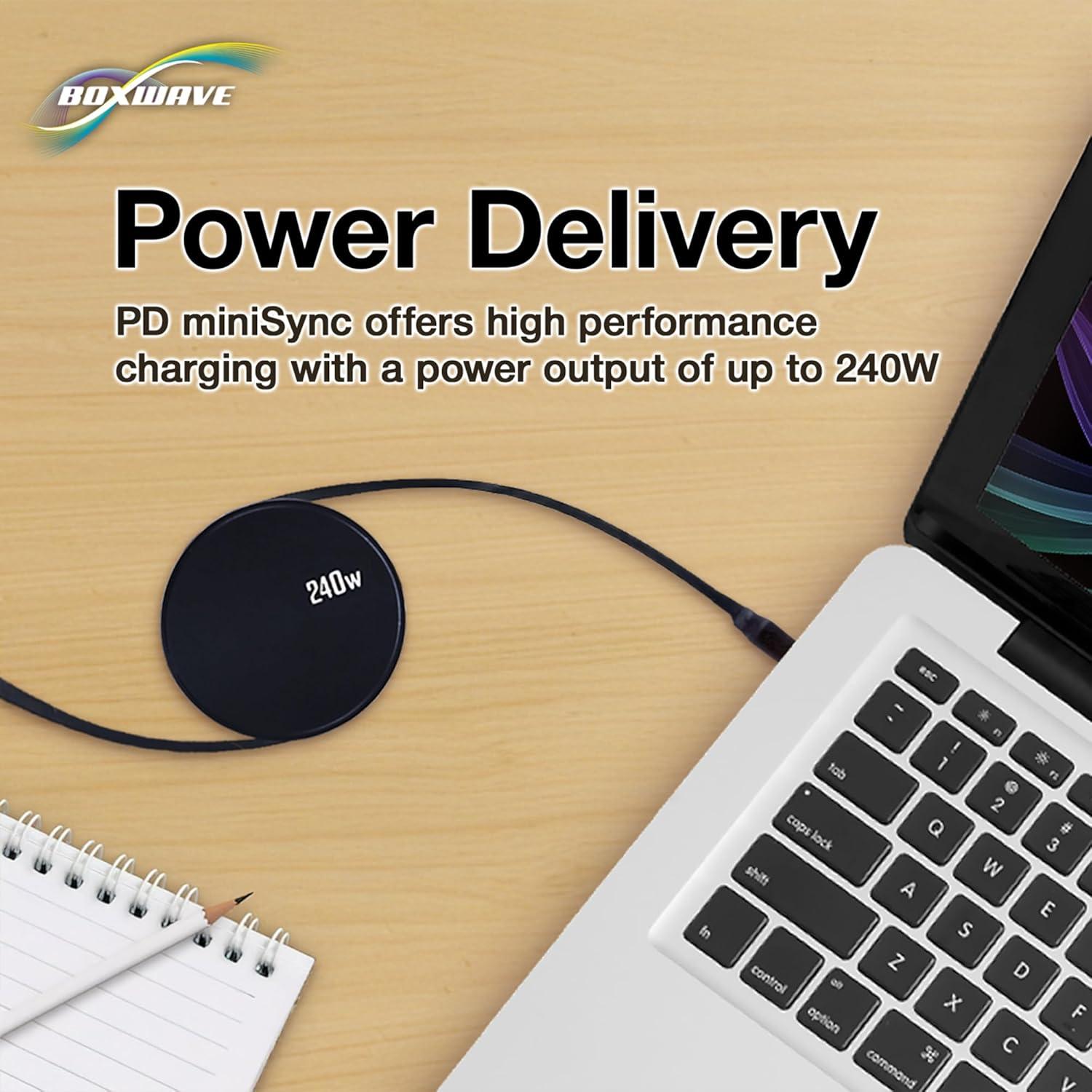 Cable Retráctil BoxWave USB Tipo-C 240W Compatible Edifier TWS1