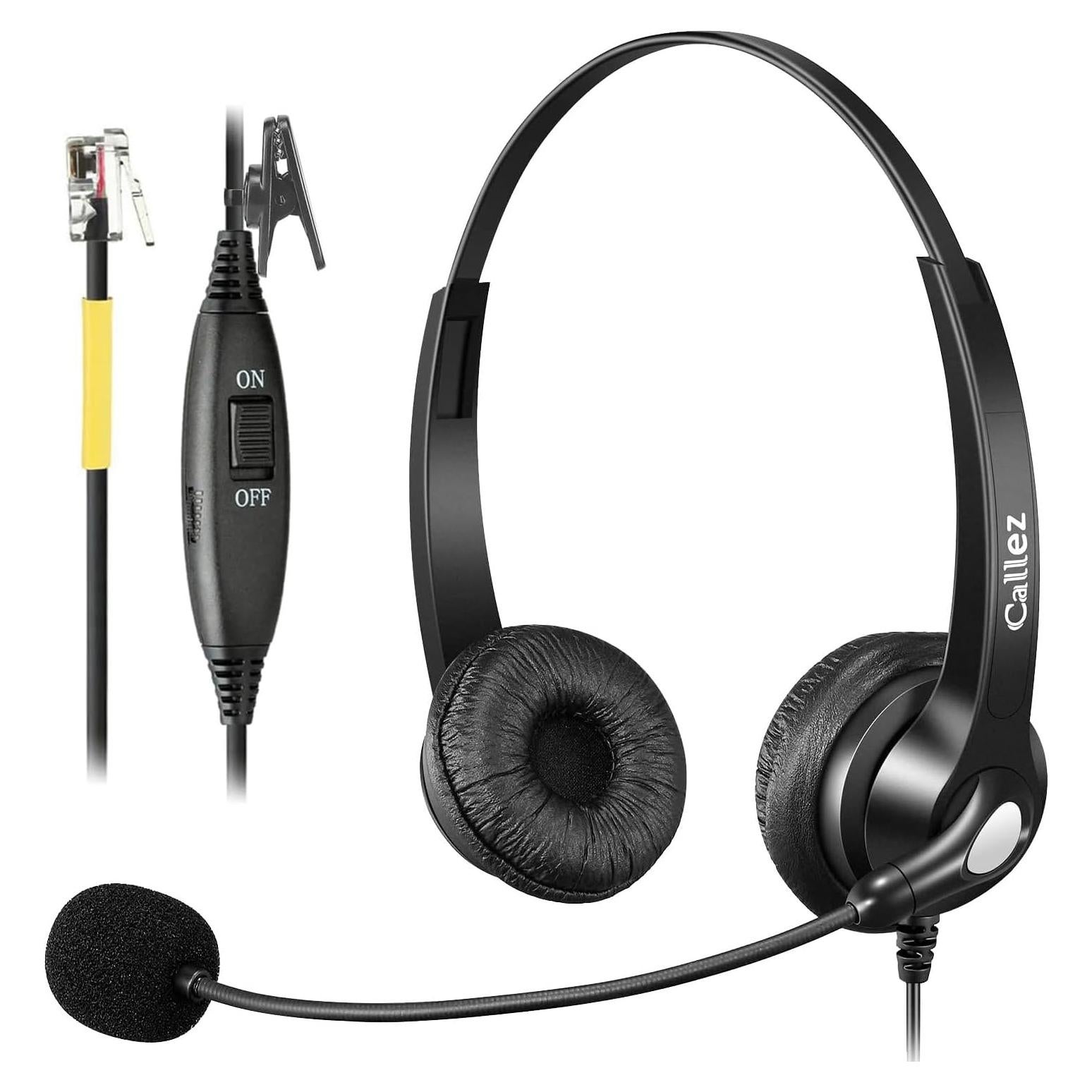 Auricular Callez RJ9 con Micrófono Cancelación de Ruido