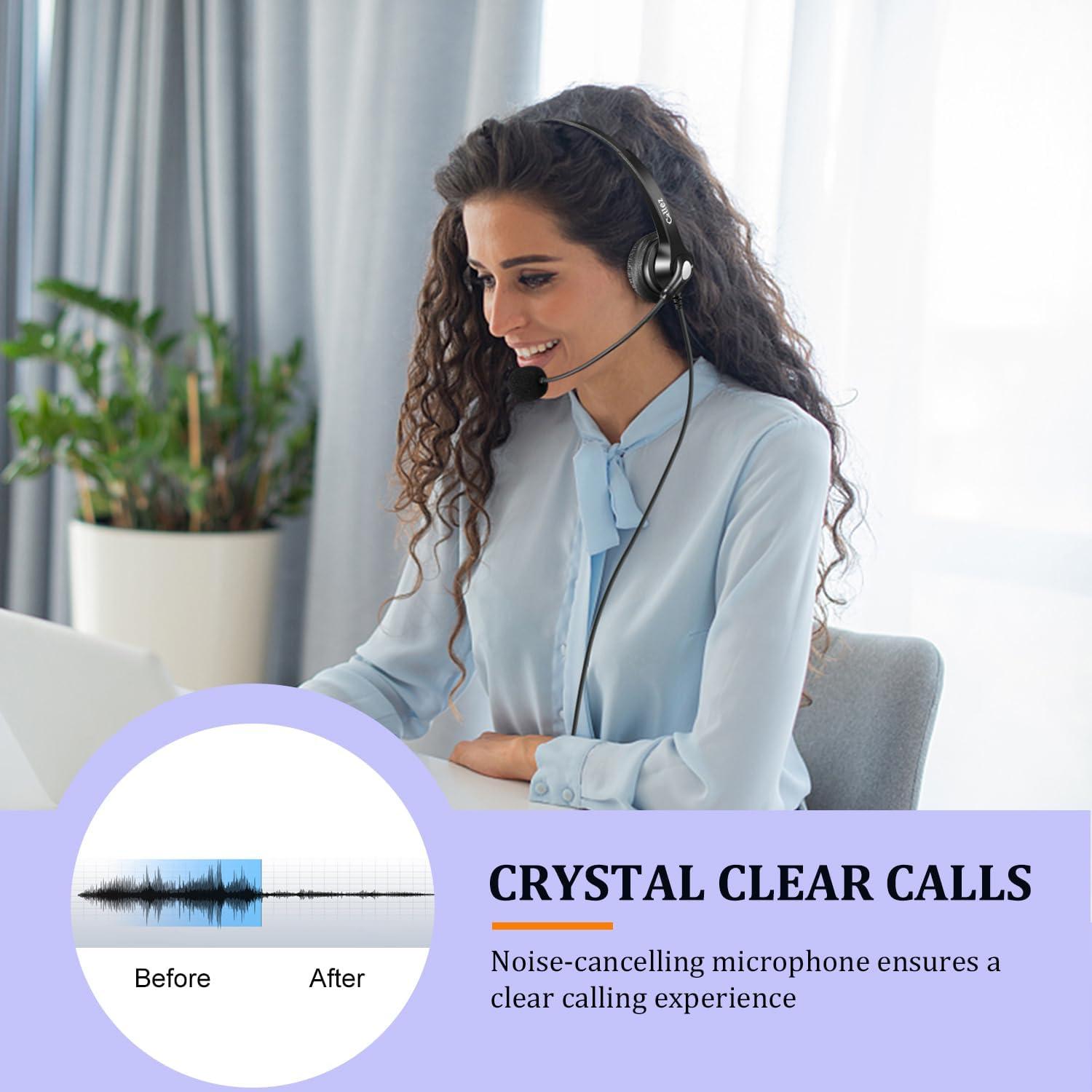 Auricular Callez RJ9 con Micrófono Cancelación de Ruido