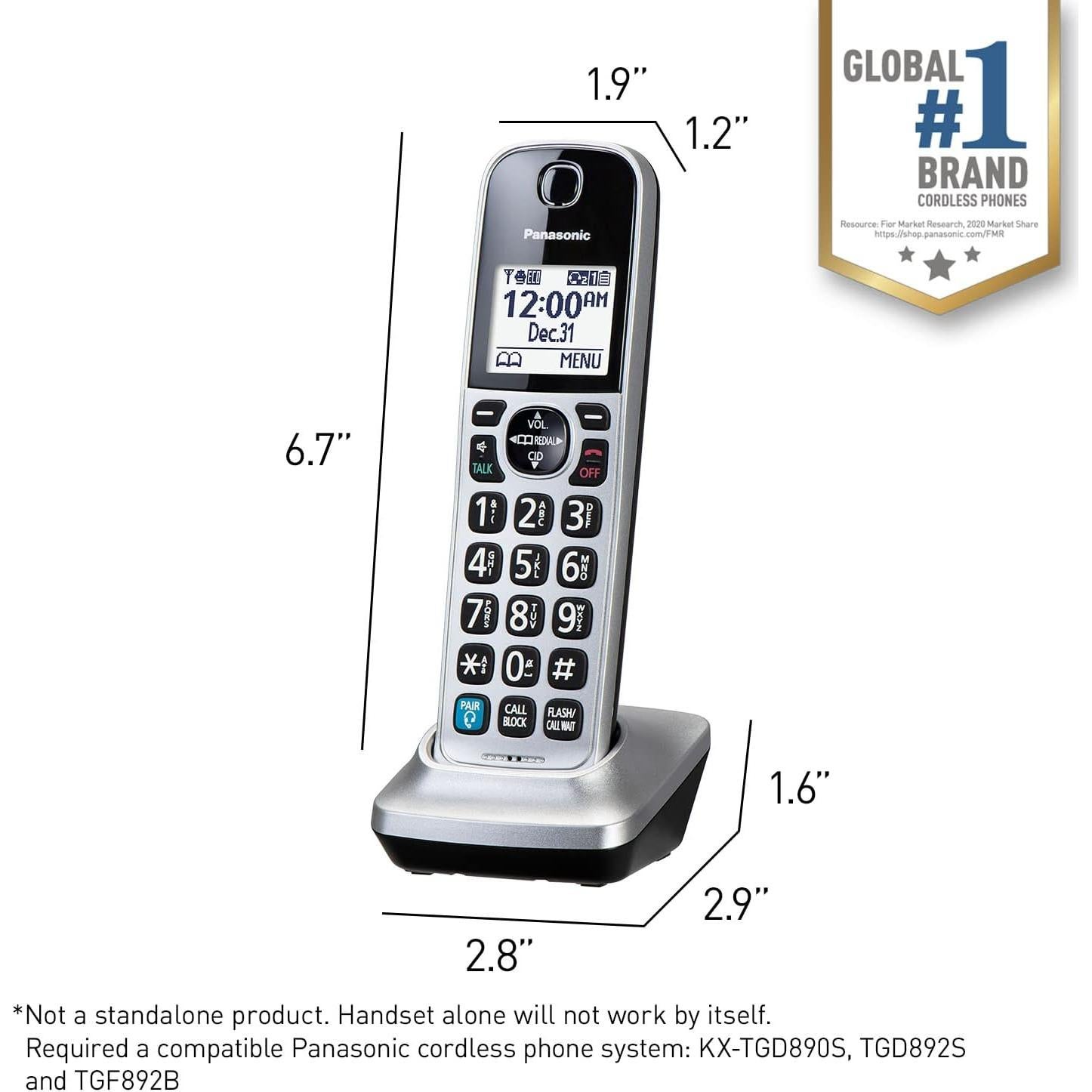 Teléfono Inalámbrico Panasonic KX-TGDA99S con Bluetooth y Contestador