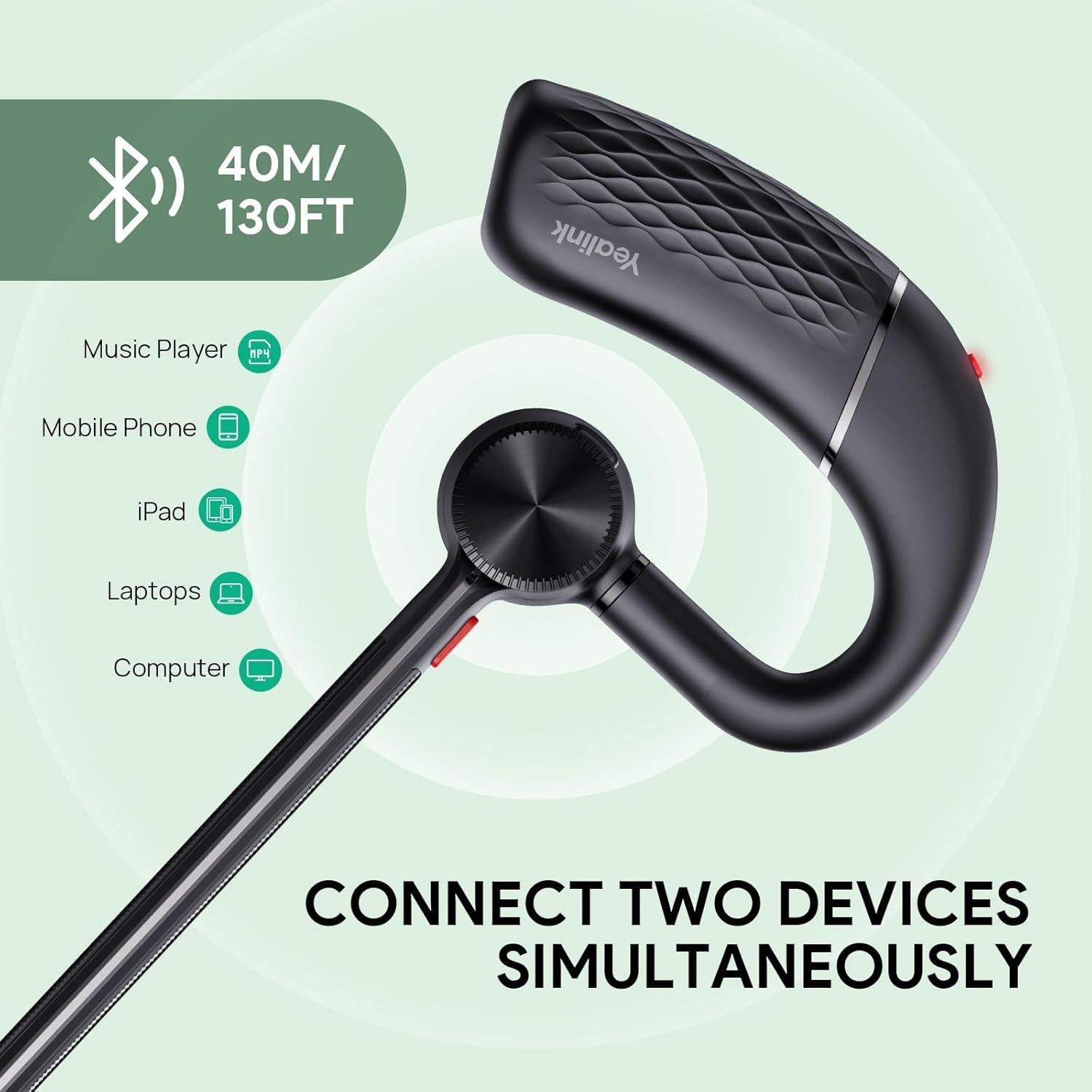 Auricular Bluetooth Yealink BH71 Pro USB-C/A, Cancelación de Ruido