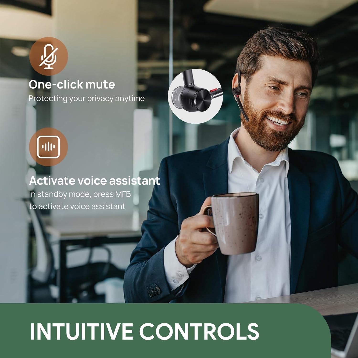 Auricular Bluetooth Yealink BH71 Pro USB-C/A, Cancelación de Ruido