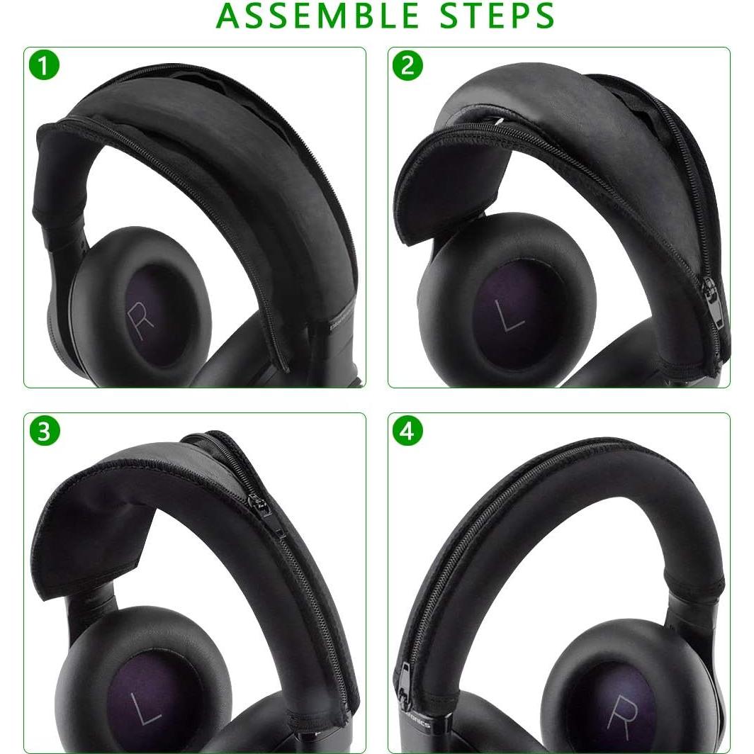 Cubierta de Banda para Auriculares GEEKRIA Negro Compatible Plantronics
