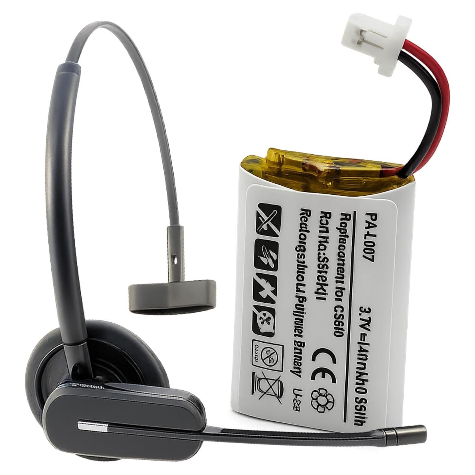 Batería Recargable de Reemplazo Plantronics CS540 C054 140mA