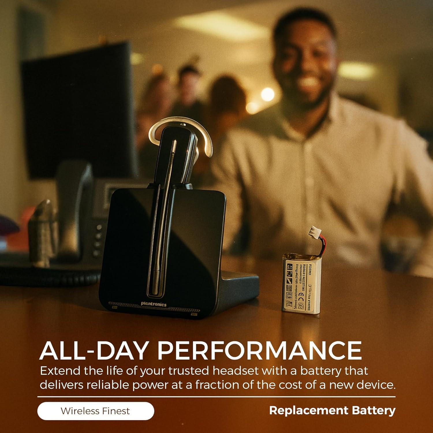 Batería Recargable de Reemplazo Plantronics CS540 C054 140mA