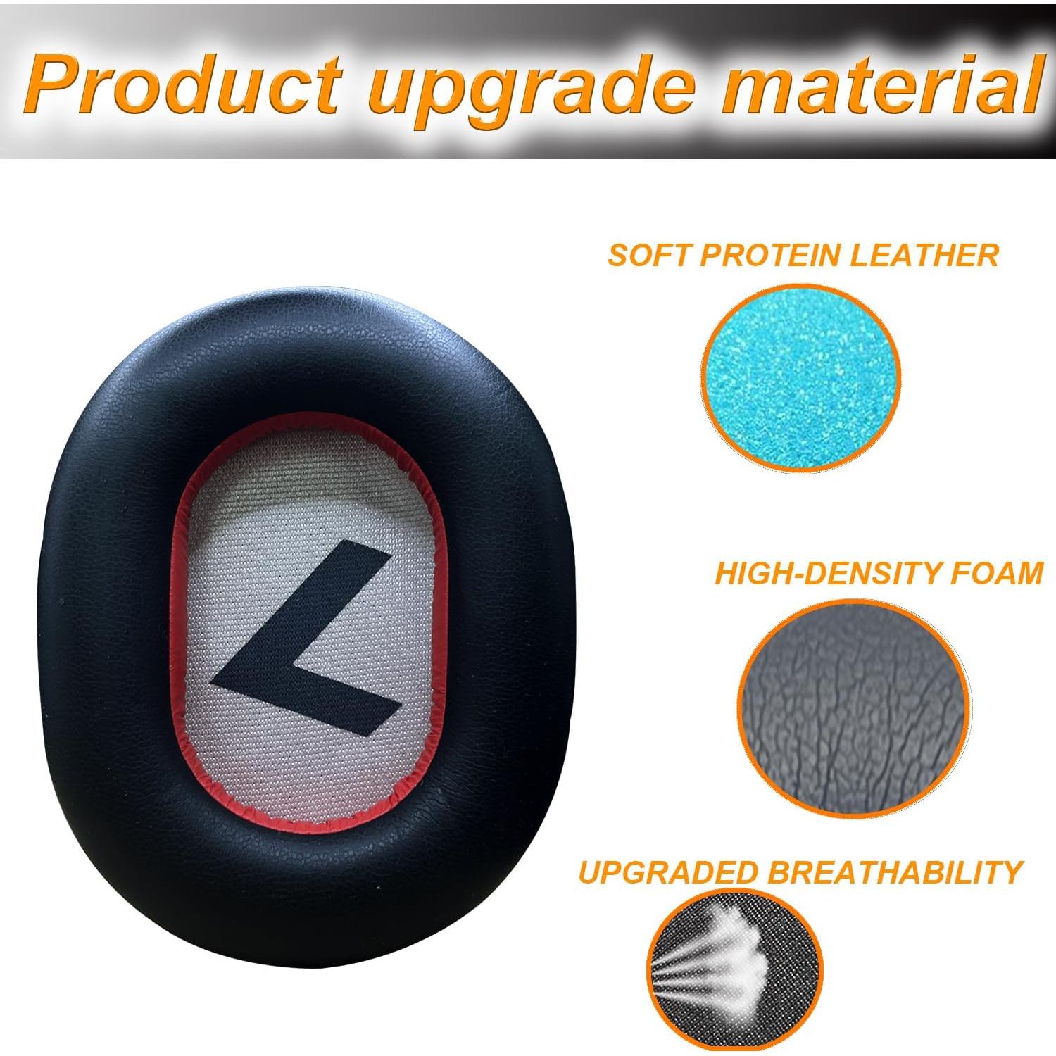 Voyager 8200 Ear Pads Replacement EarPads Ear Cushion Compatible with Plantronics Voyager 8200 UC/Plantronics Backbeat Pro2 Headphone High Density Memory Foam