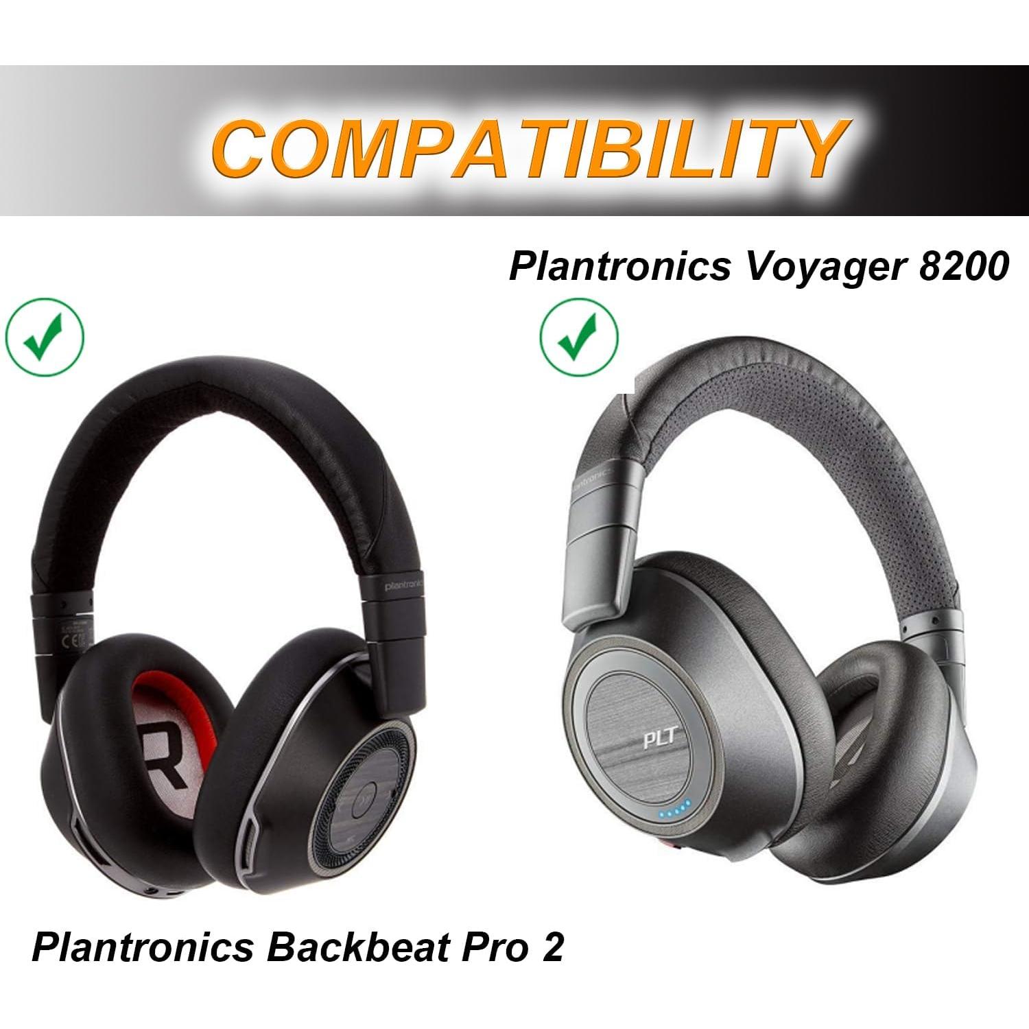 Voyager 8200 Ear Pads Replacement EarPads Ear Cushion Compatible with Plantronics Voyager 8200 UC/Plantronics Backbeat Pro2 Headphone High Density Memory Foam