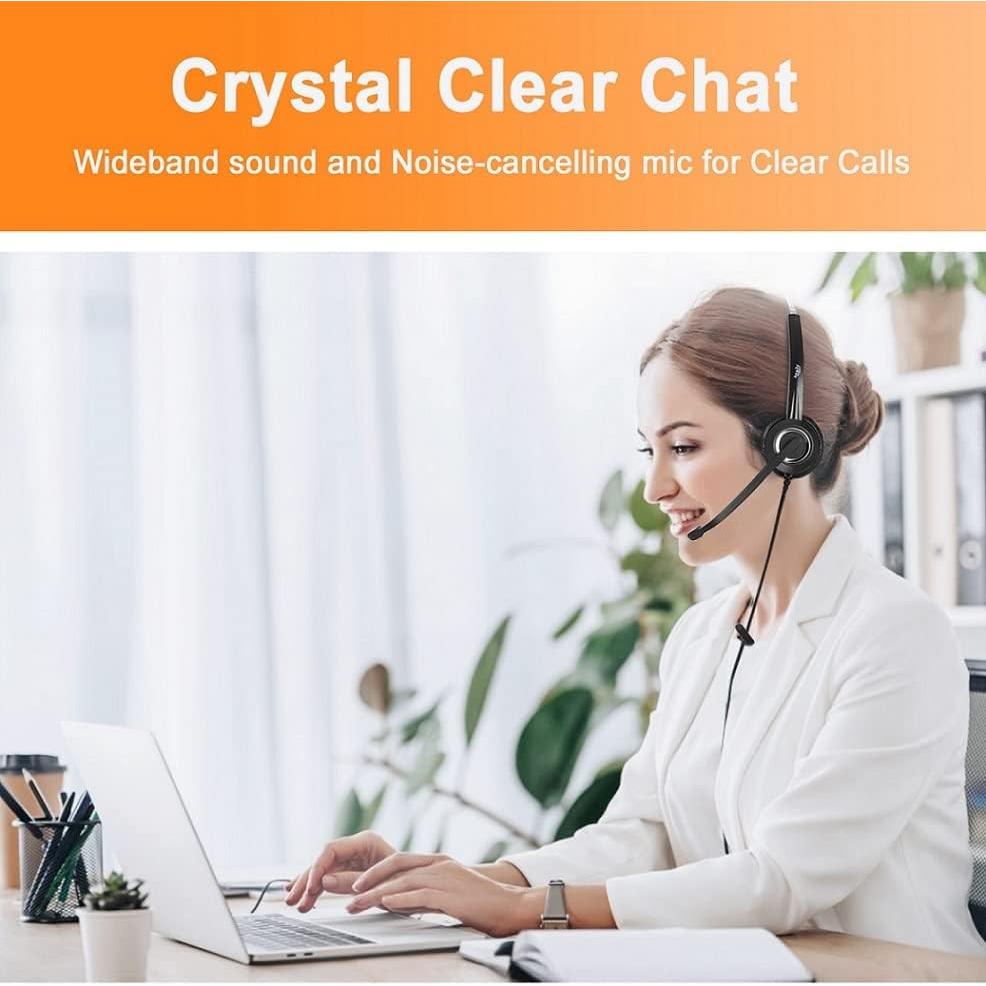 Auricular de Oficina Cisco RJ9 Voz HD con Adaptador 3.5mm