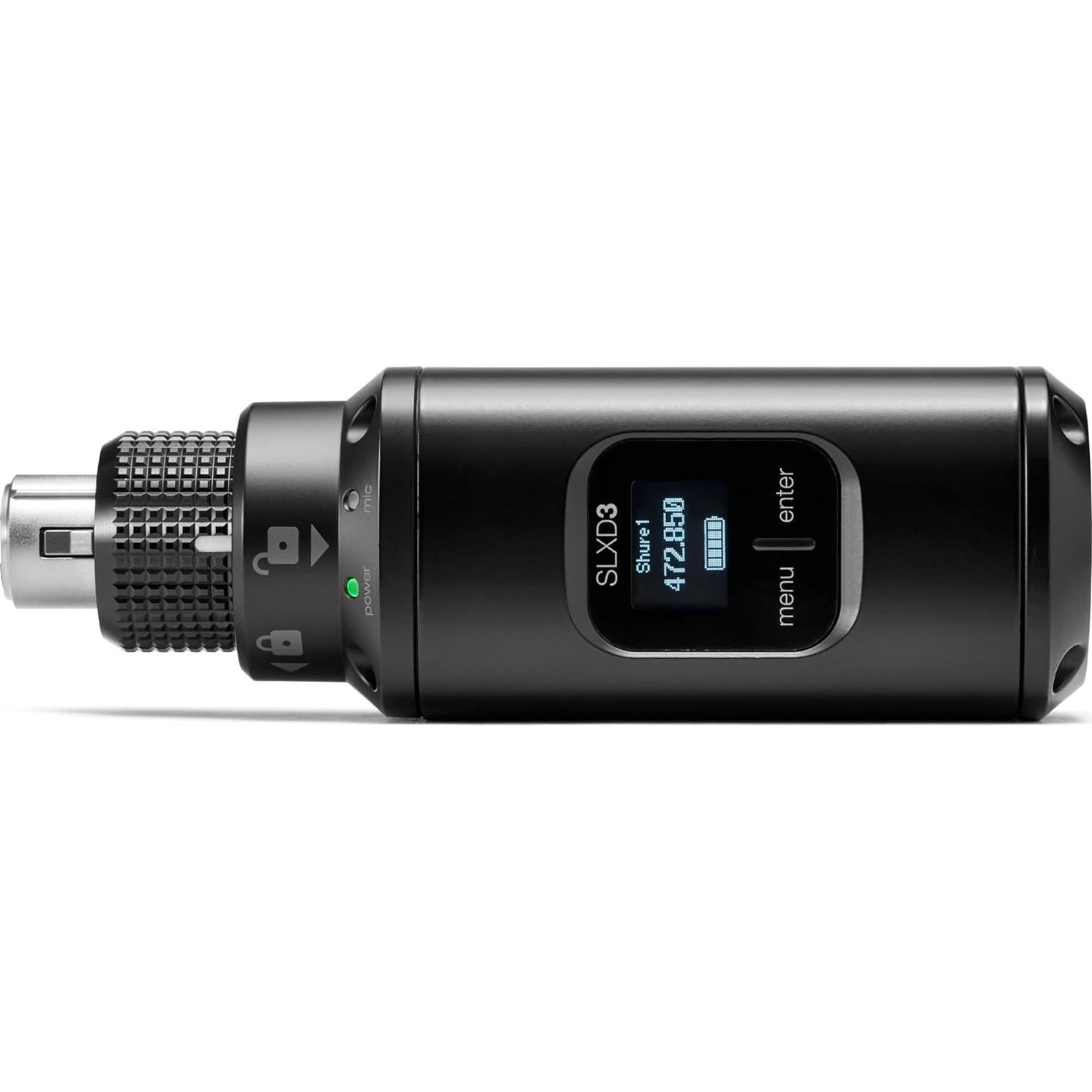 Transmisor Inalámbrico Digital Shure SLXD3 - XLR a Inalámbrico, 24 bits