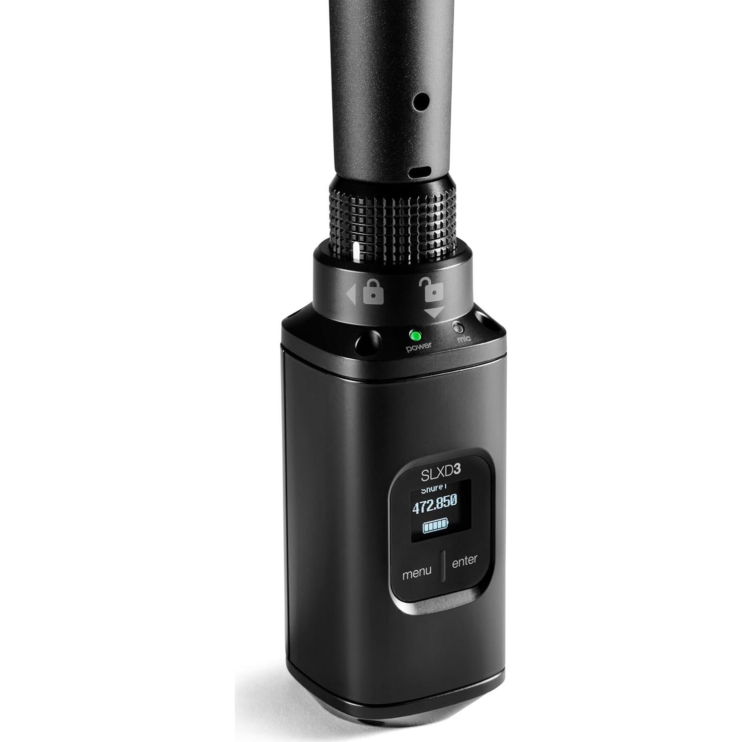 Transmisor Inalámbrico Digital Shure SLXD3 - XLR a Inalámbrico, 24 bits
