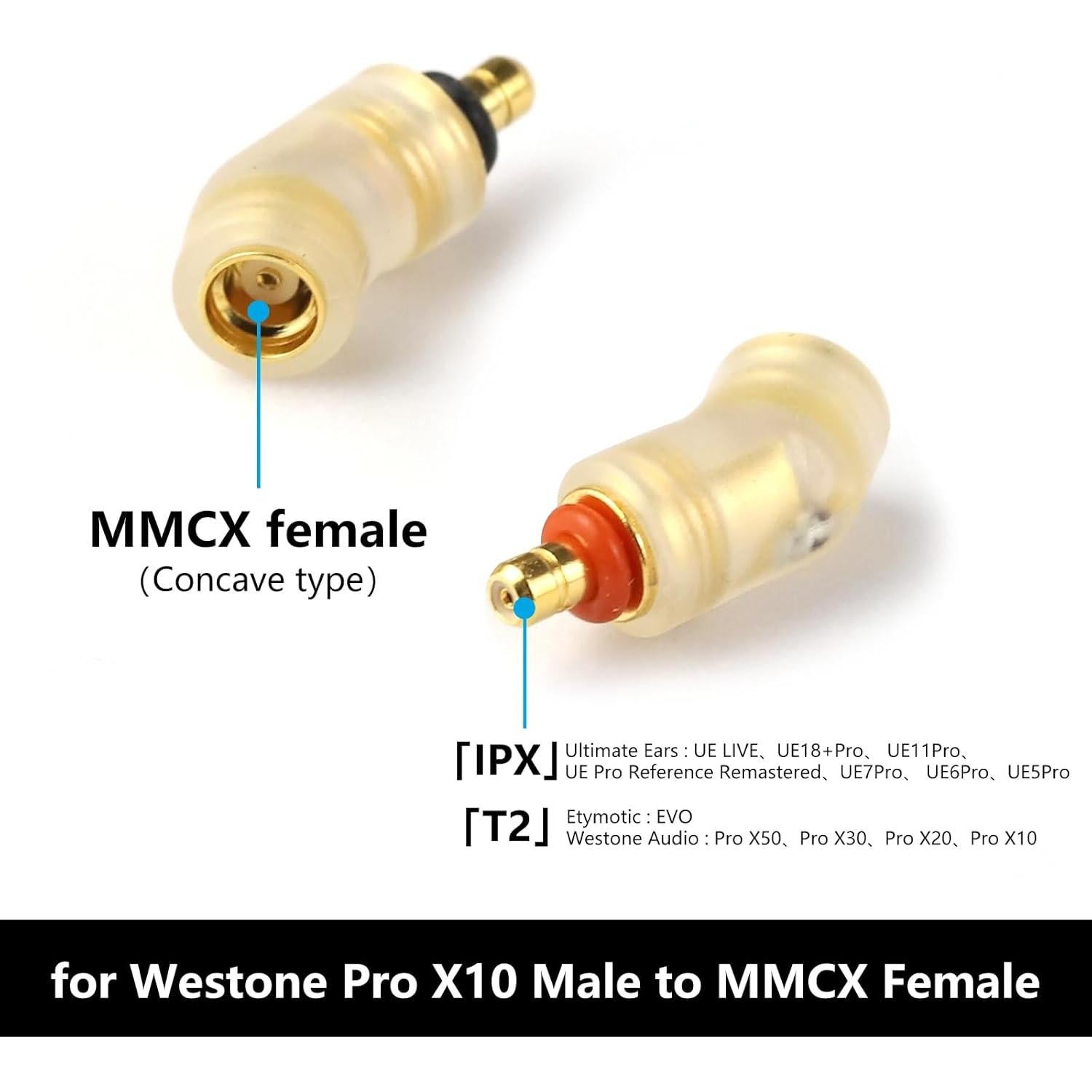 Adaptador MMCX a MACH10-80 Okcsc para Auriculares HiFi