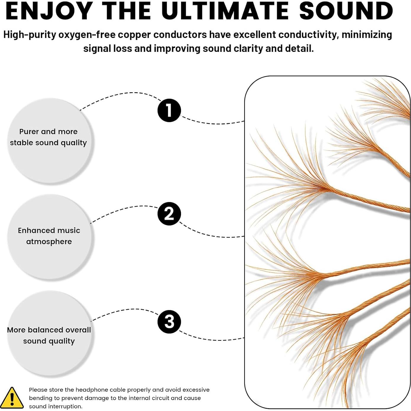 Cable de Reemplazo para Auriculares Toehube MMCX 1.6m