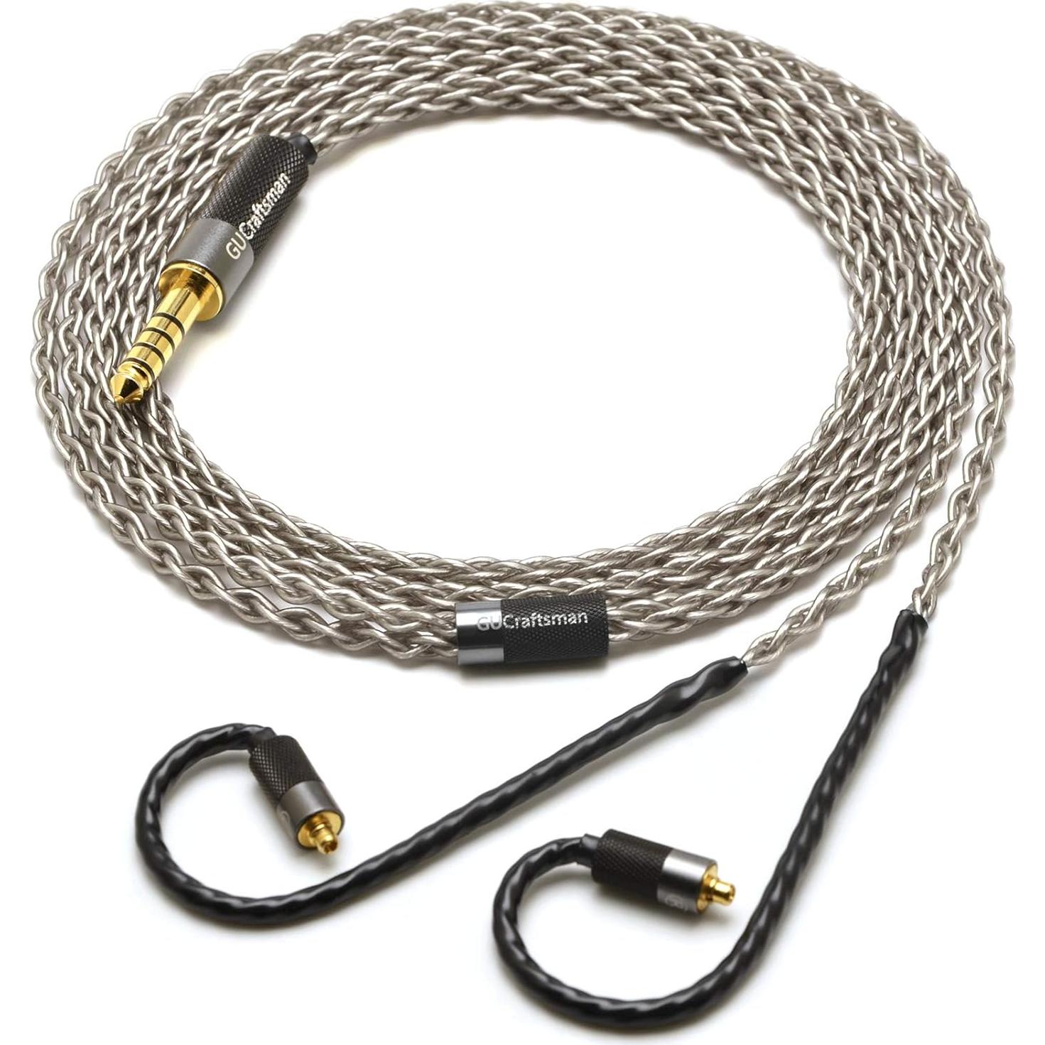 Cable de Mejora GUCraftsman 6N Plata 1.2m 4.4mm para Auriculares