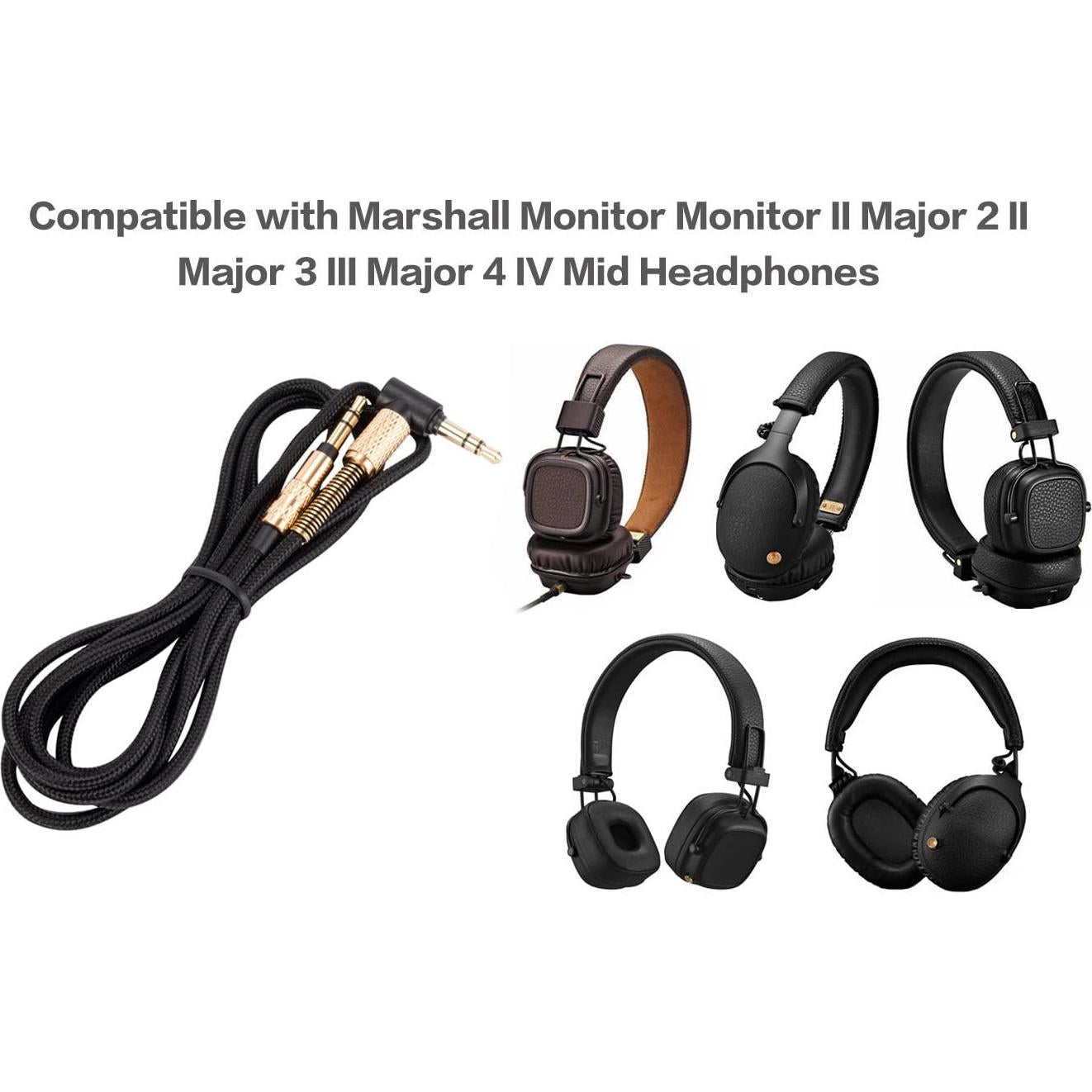 Cable de Audio UNCLE LIGHT 1.2m para Auriculares Marshall