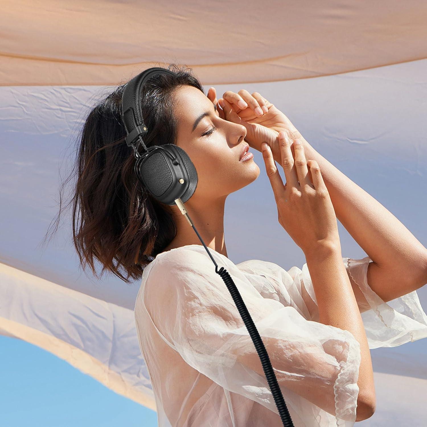 Cable de audio de reemplazo SPTSSWET 0.61m 3.5mm para auriculares Marshall