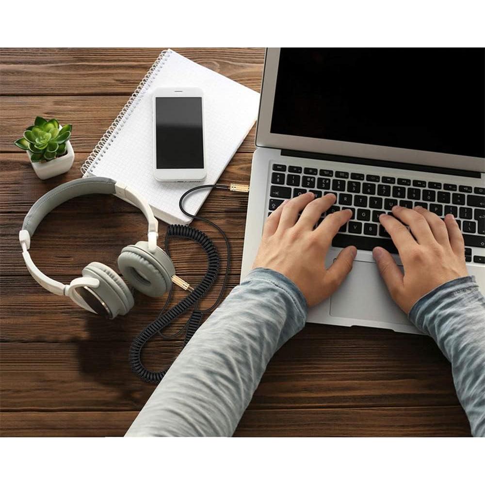 Cable de Altavoz Marshall BUTIAO 3.5mm Enrollado 1-2.5m