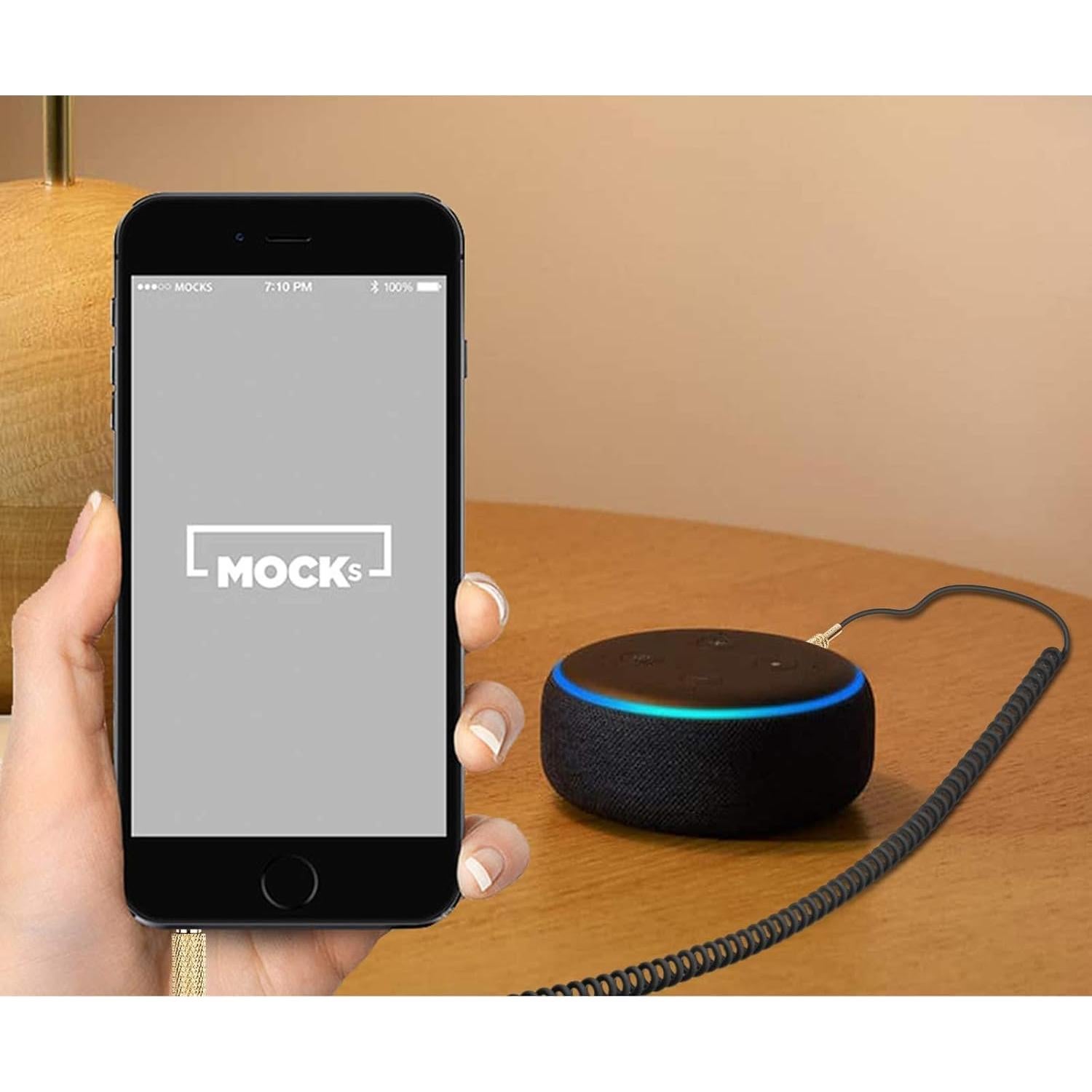 Cable de Altavoz Marshall BUTIAO 3.5mm Enrollado 1-2.5m