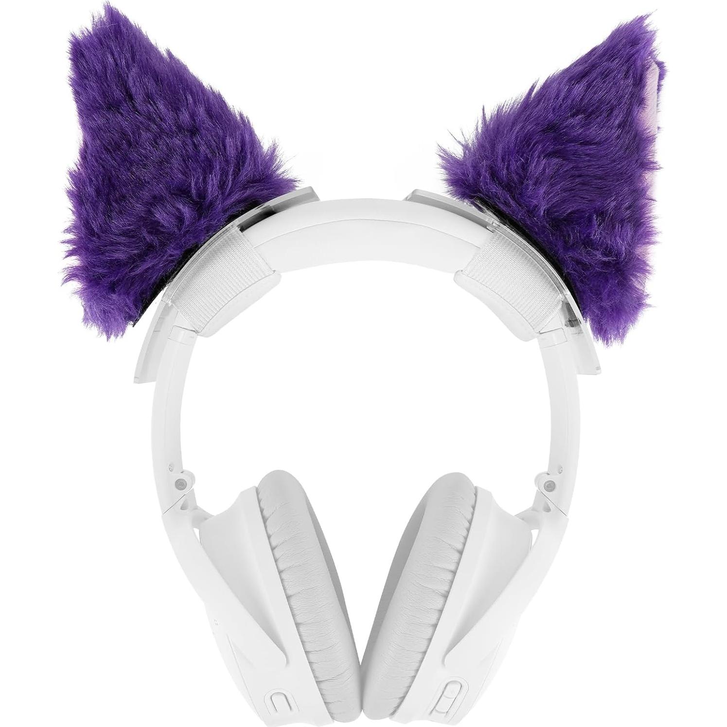 Conjunto Espaciador Diadema Orejas de Gato Geekria Púrpura