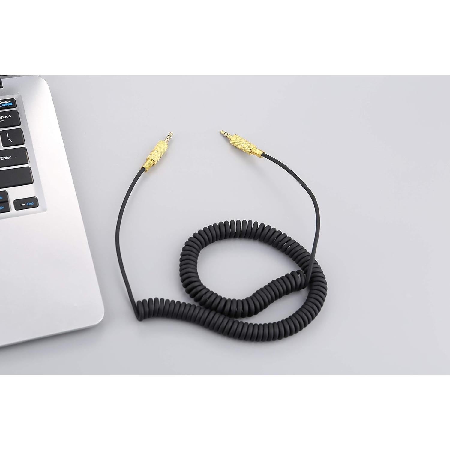 Cable de audio AUX 3.5mm Rillpac enrollado 1.8m para Marshall