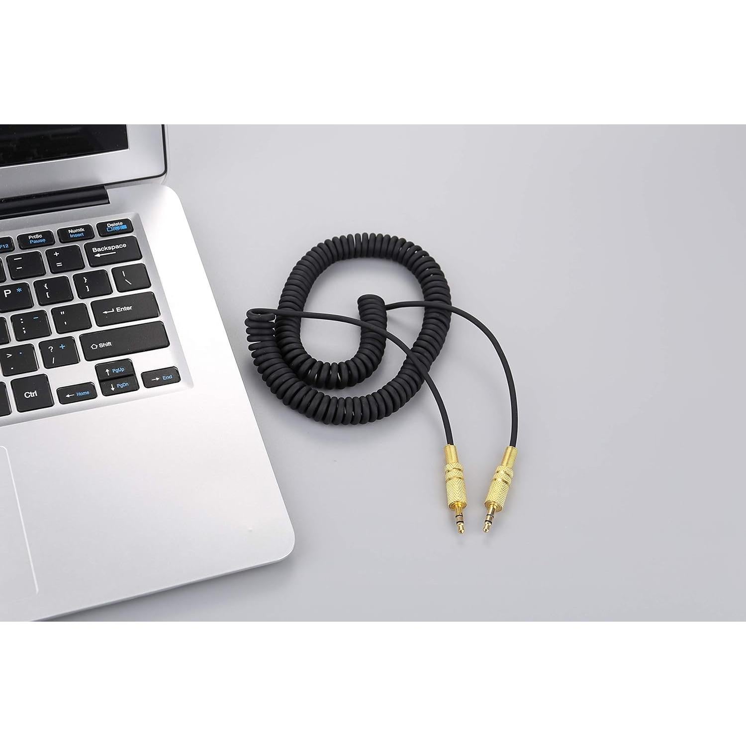 Cable de audio AUX 3.5mm Rillpac enrollado 1.8m para Marshall