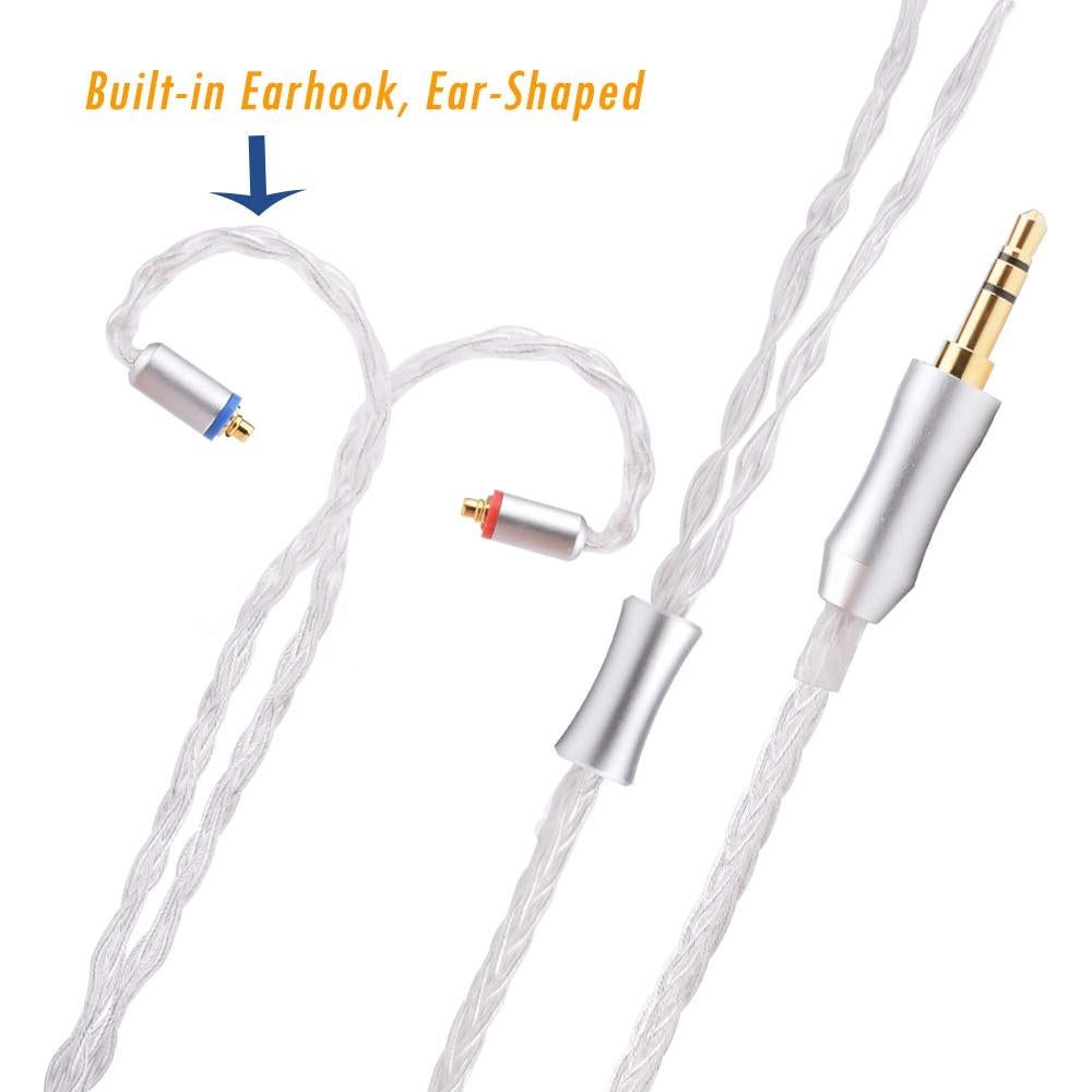 Cable de audio MMCX 8 núcleos Sqrmekoko para auriculares