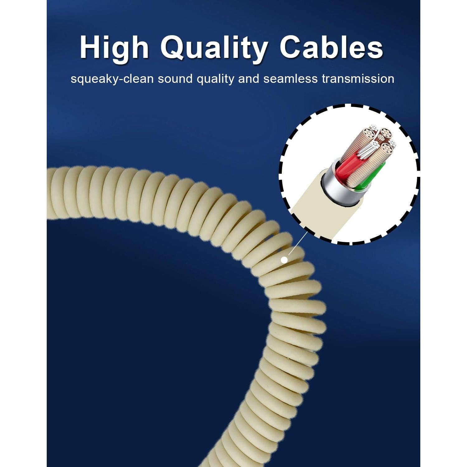 Cable de audio de reemplazo NewTH 0.61m 3.5mm para Marshall