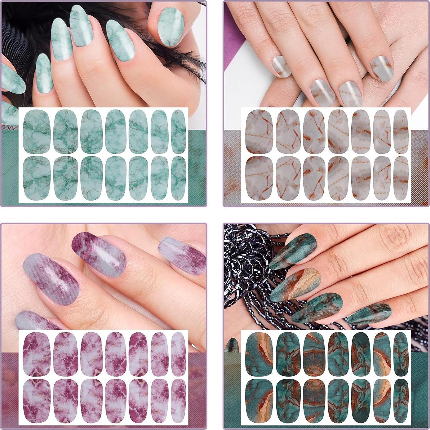 Stickers de Uñas Autoadhesivos Maitys 336 Piezas Estilo Retro