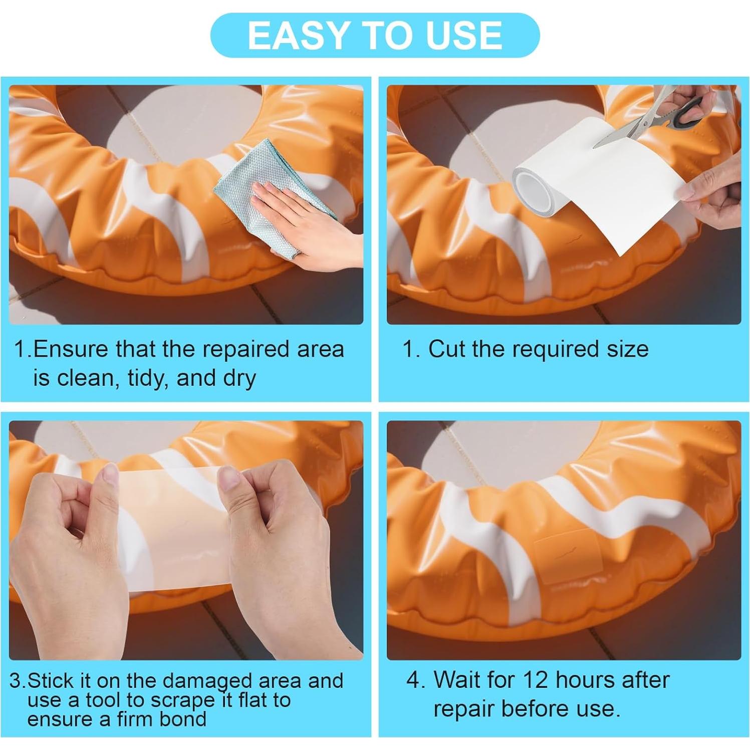 Cinta de Reparación Inflable HIFILTURE 10.16 cm x 2.13 m TPU