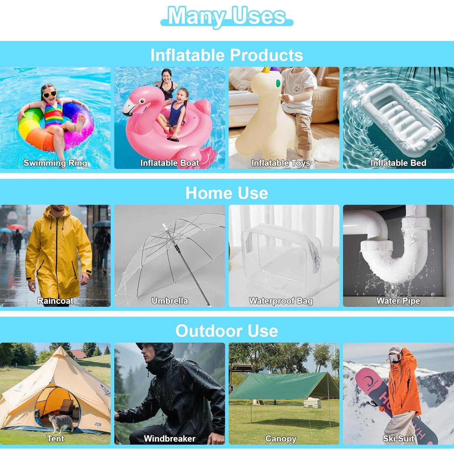 Cinta de Reparación Inflable HIFILTURE 10.16 cm x 2.13 m TPU