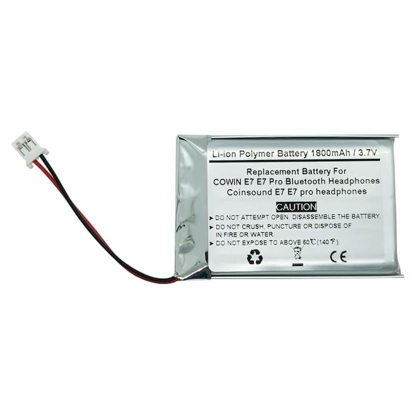 Batería de Reemplazo 1800mAh 3.7V para Auriculares COWIN E7/E7 Pro