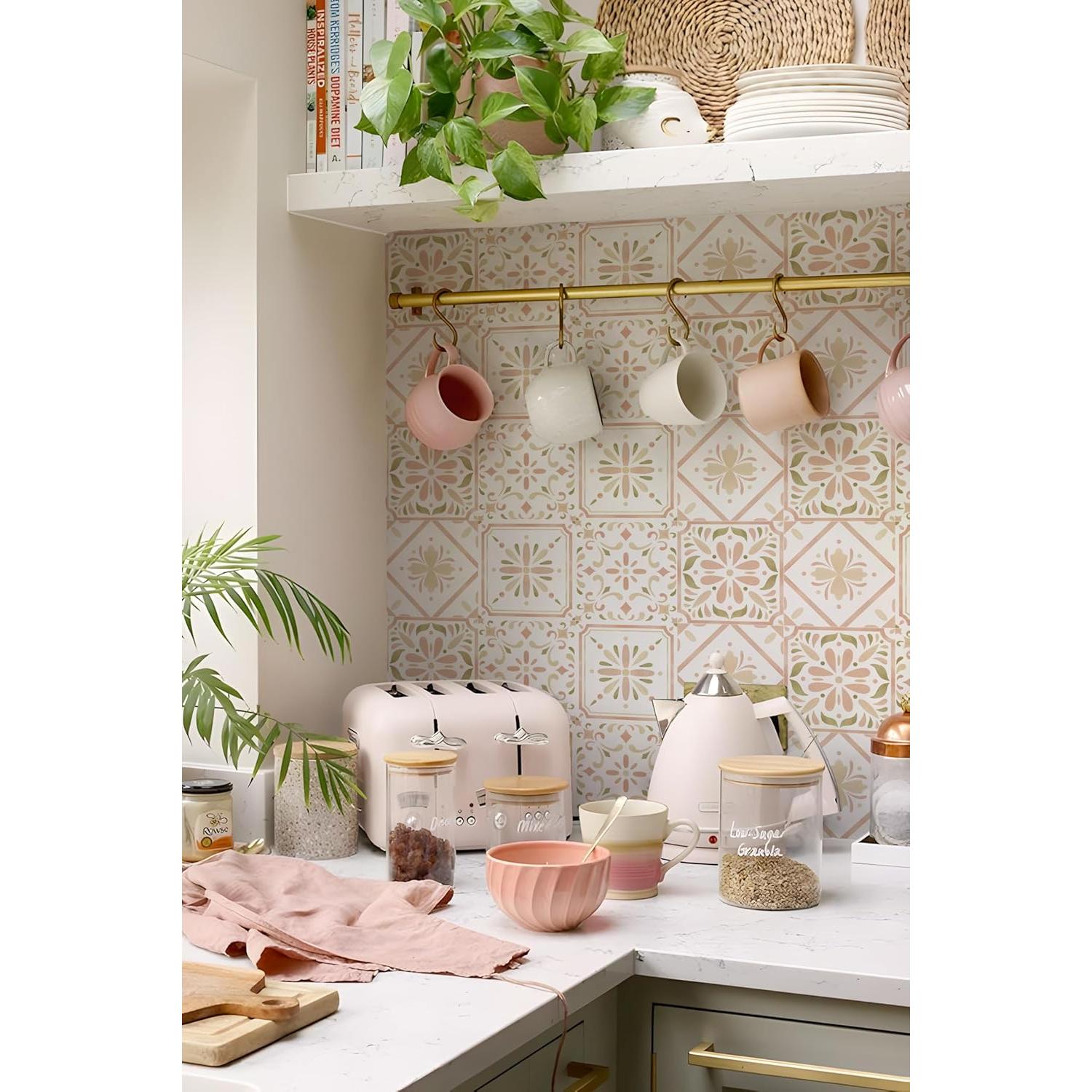 Calcomanías de Azulejo Vintage PONIIIEU 20x20cm 10 PCS