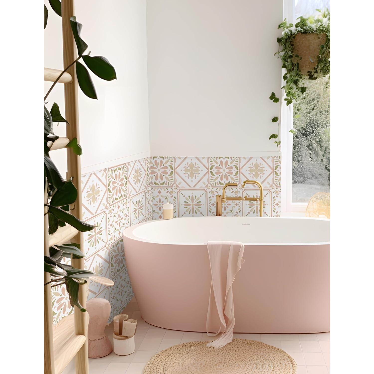 Calcomanías de Azulejo Vintage PONIIIEU 20x20cm 10 PCS