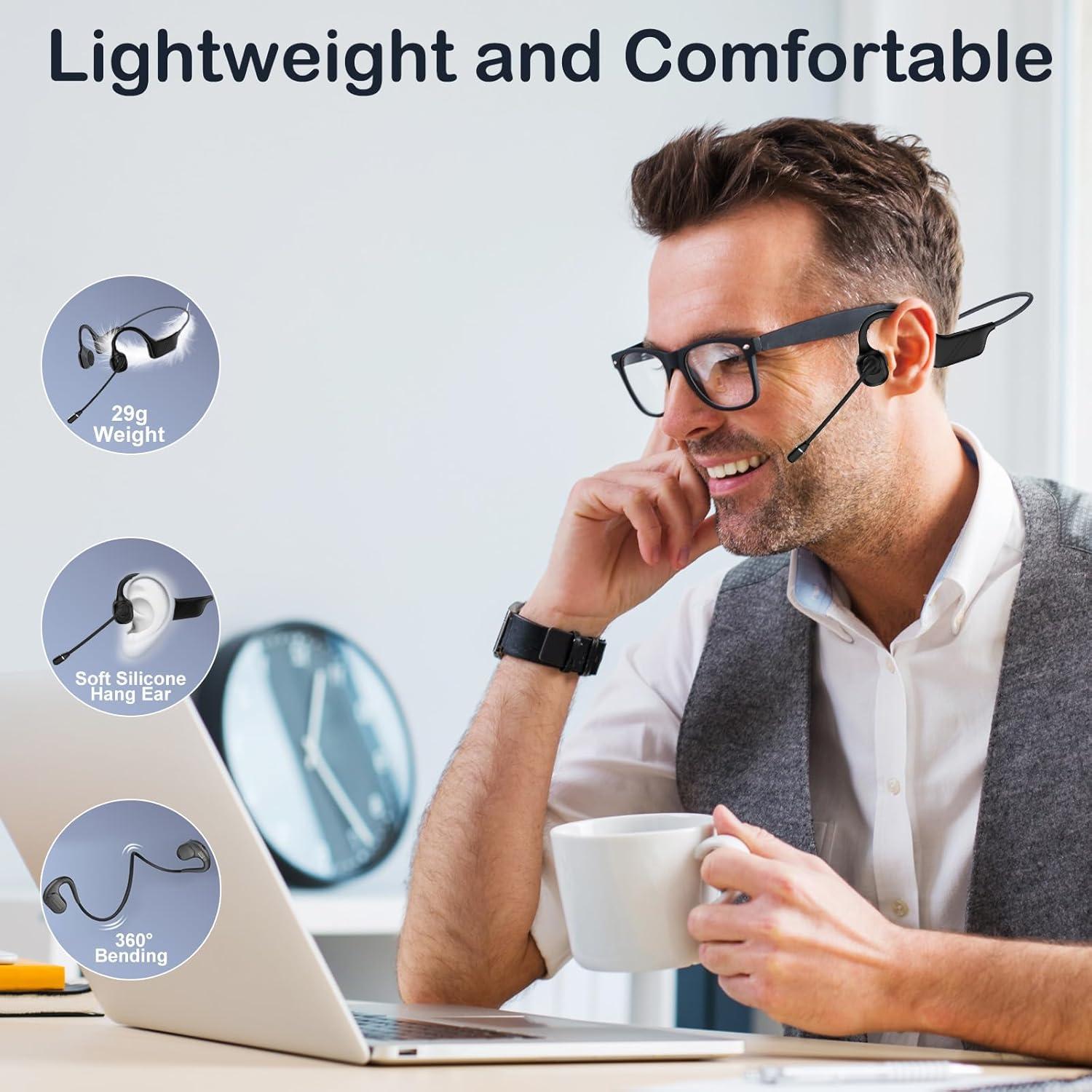 Auriculares de Conducción Ósea Bluetooth Callink DG10 Negro