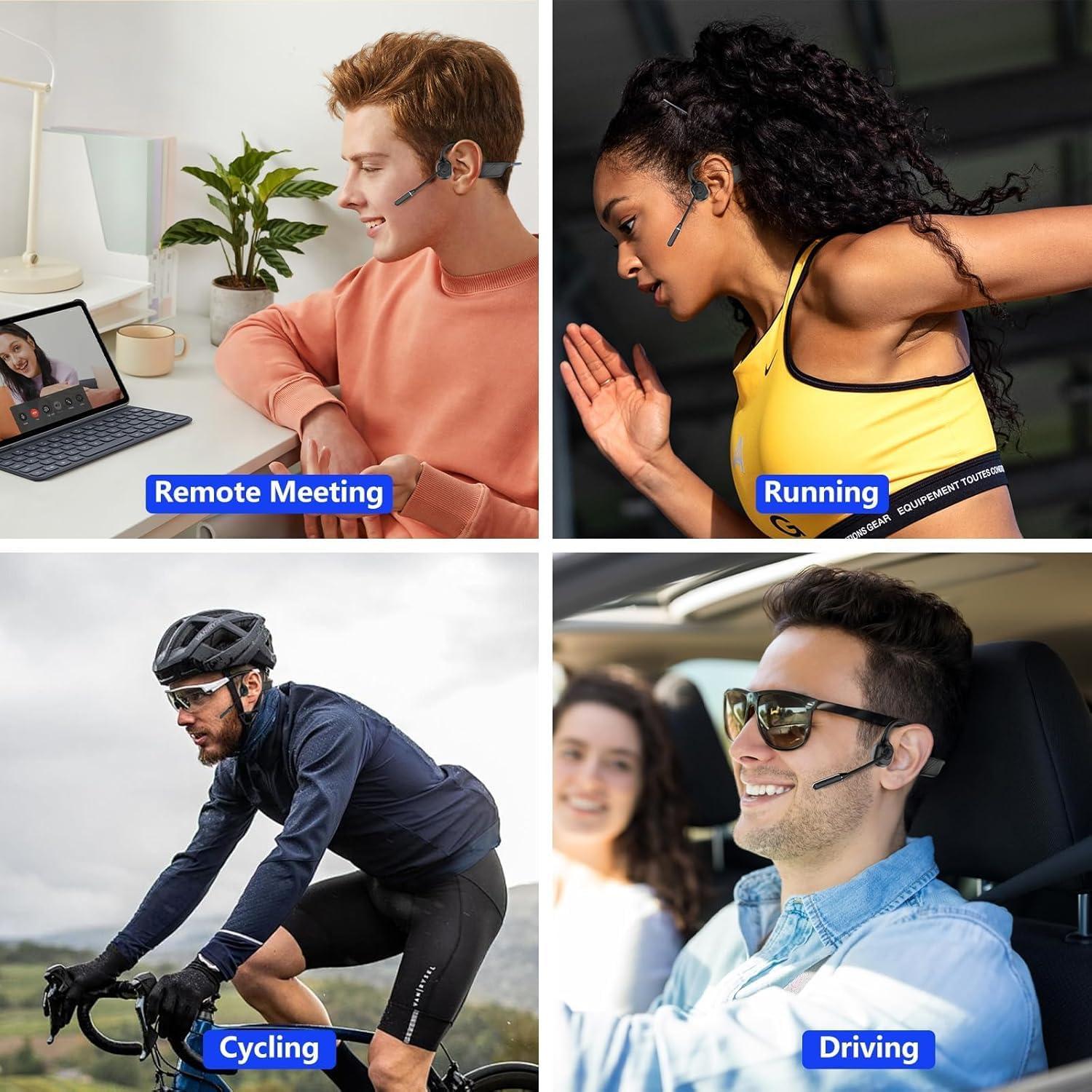 Auriculares de Conducción Ósea Bluetooth Callink DG10 Negro