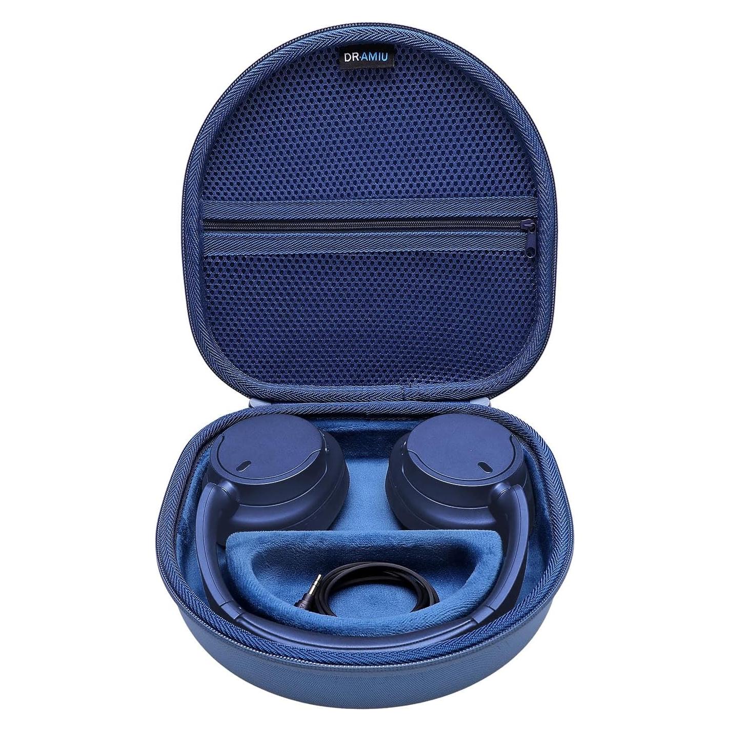 Funda para Auriculares Bluetooth DR·AMIU Azul - Compatible con JBL, Sony, Bose