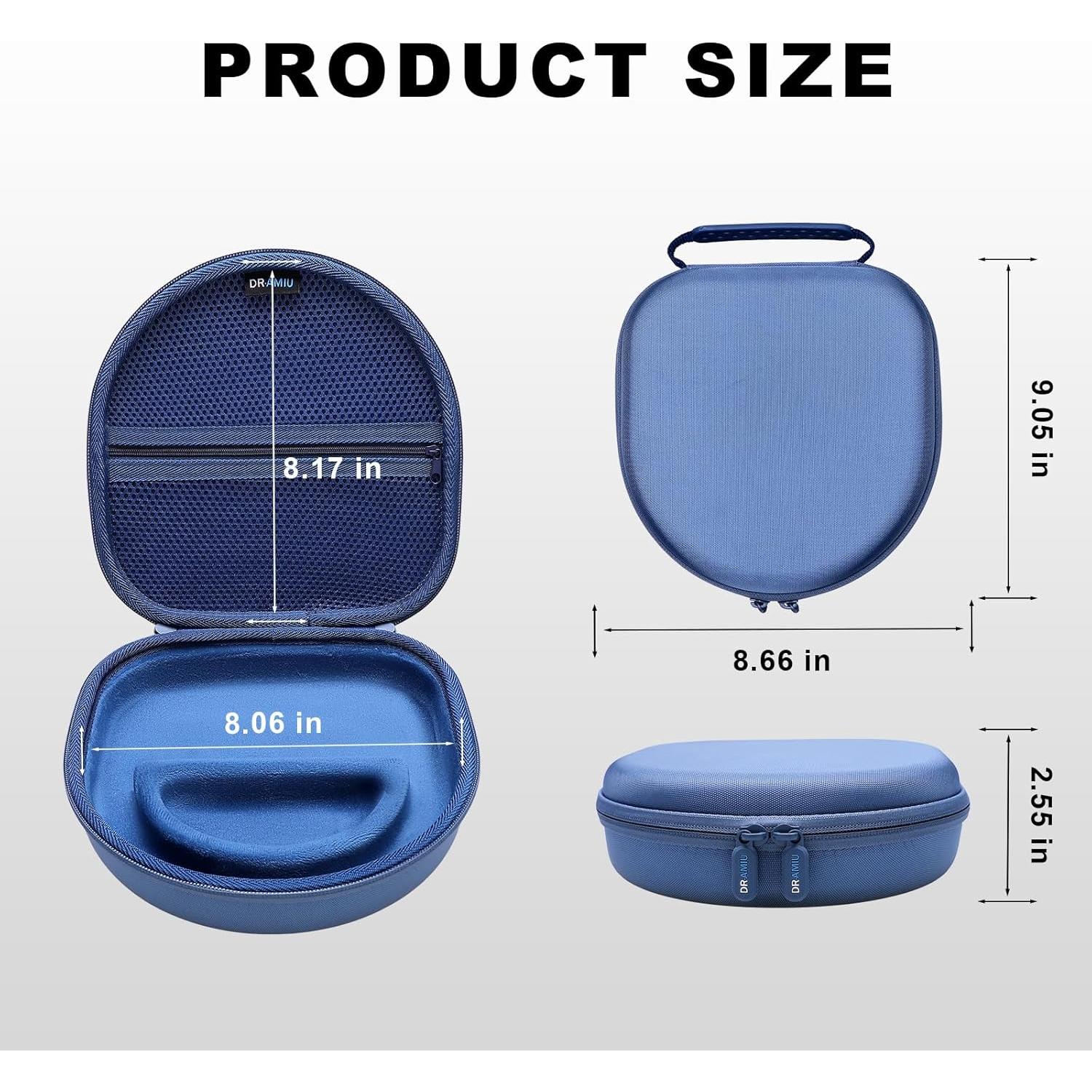 Funda para Auriculares Bluetooth DR·AMIU Azul - Compatible con JBL, Sony, Bose