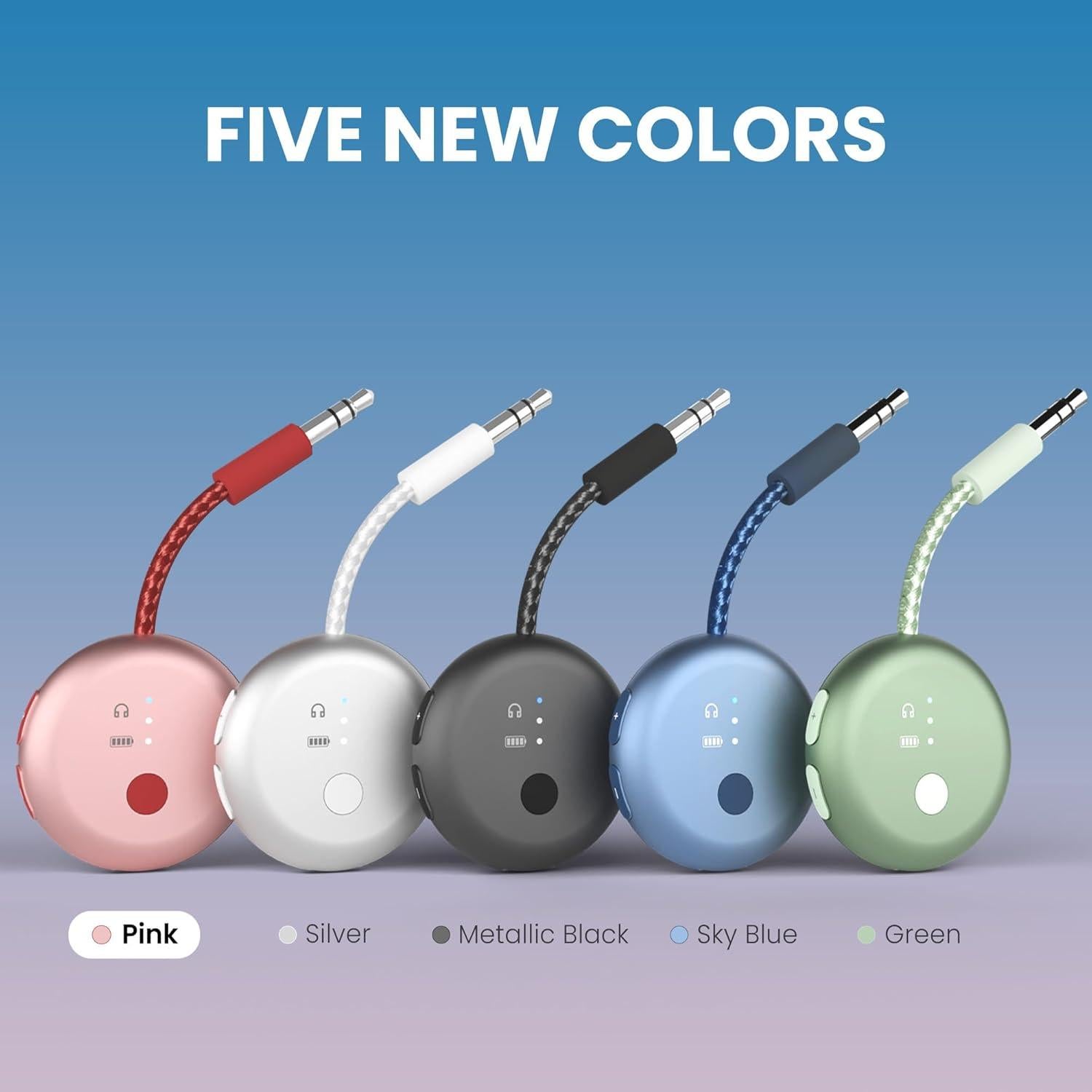 Adaptador Bluetooth Avantree SoundJet R1 Rosa, aptX, 20H Batería