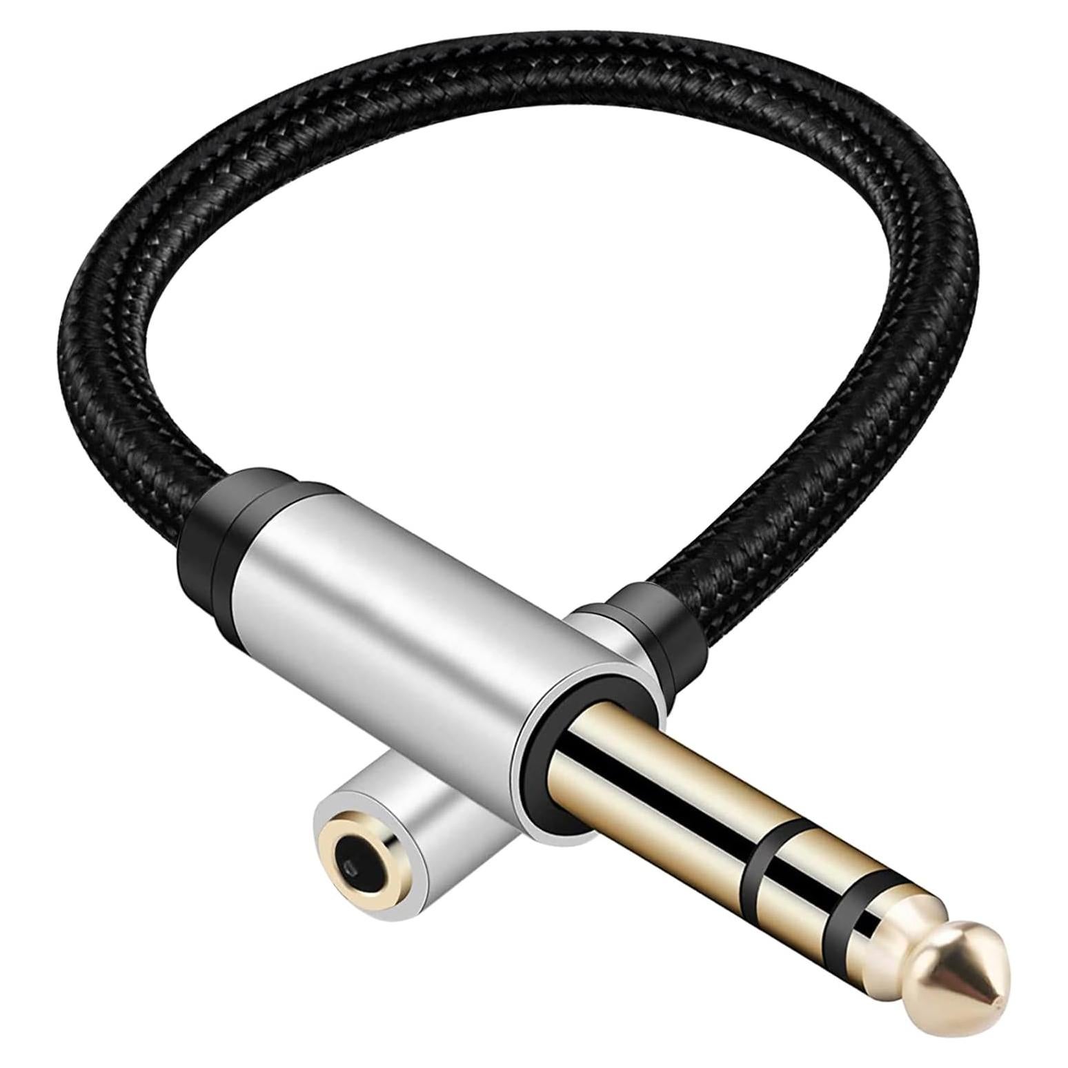 Adaptador de audio CHENGXINDA 6.35mm a 3.5mm 30cm