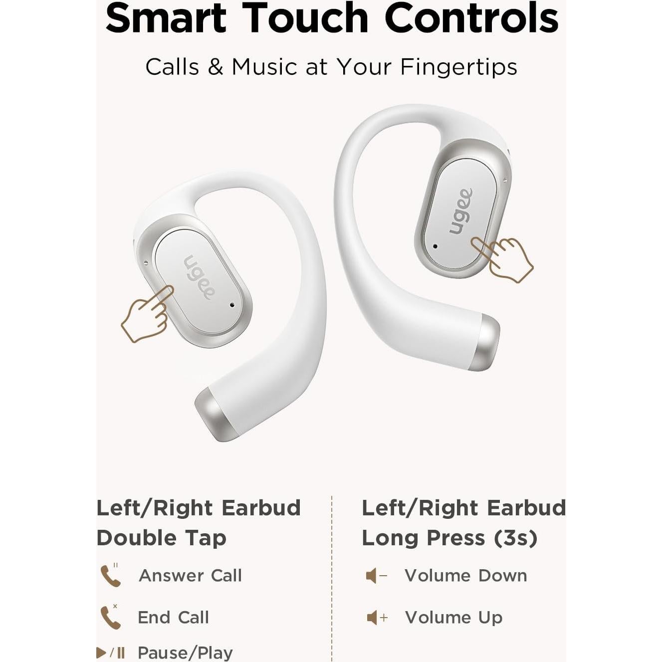 Auriculares Inalámbricos UGEE FS01 Bluetooth 5.3 HiFi IPX5