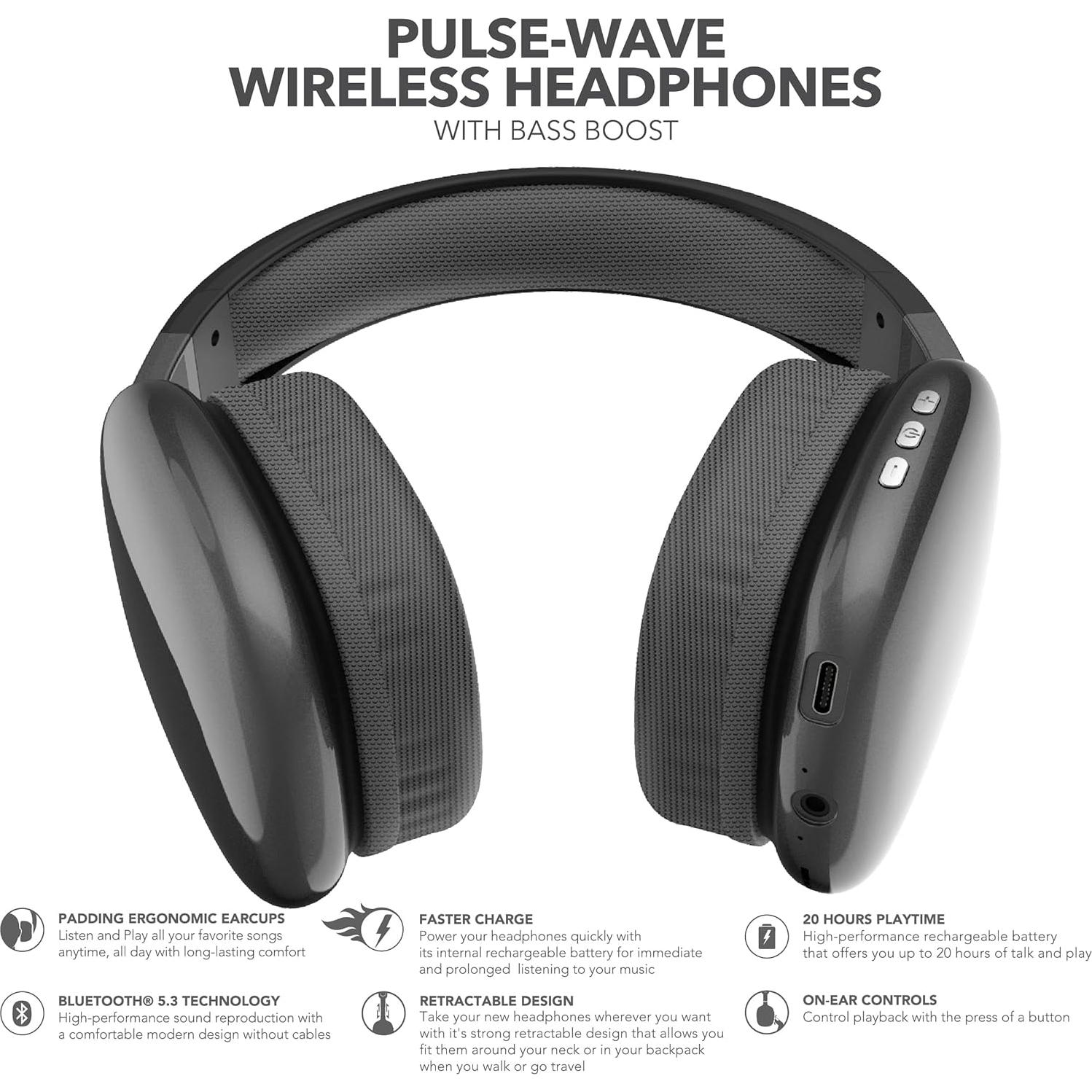 Auriculares Inalámbricos RCA Wave-56, 20h Batería, Bluetooth 5.3