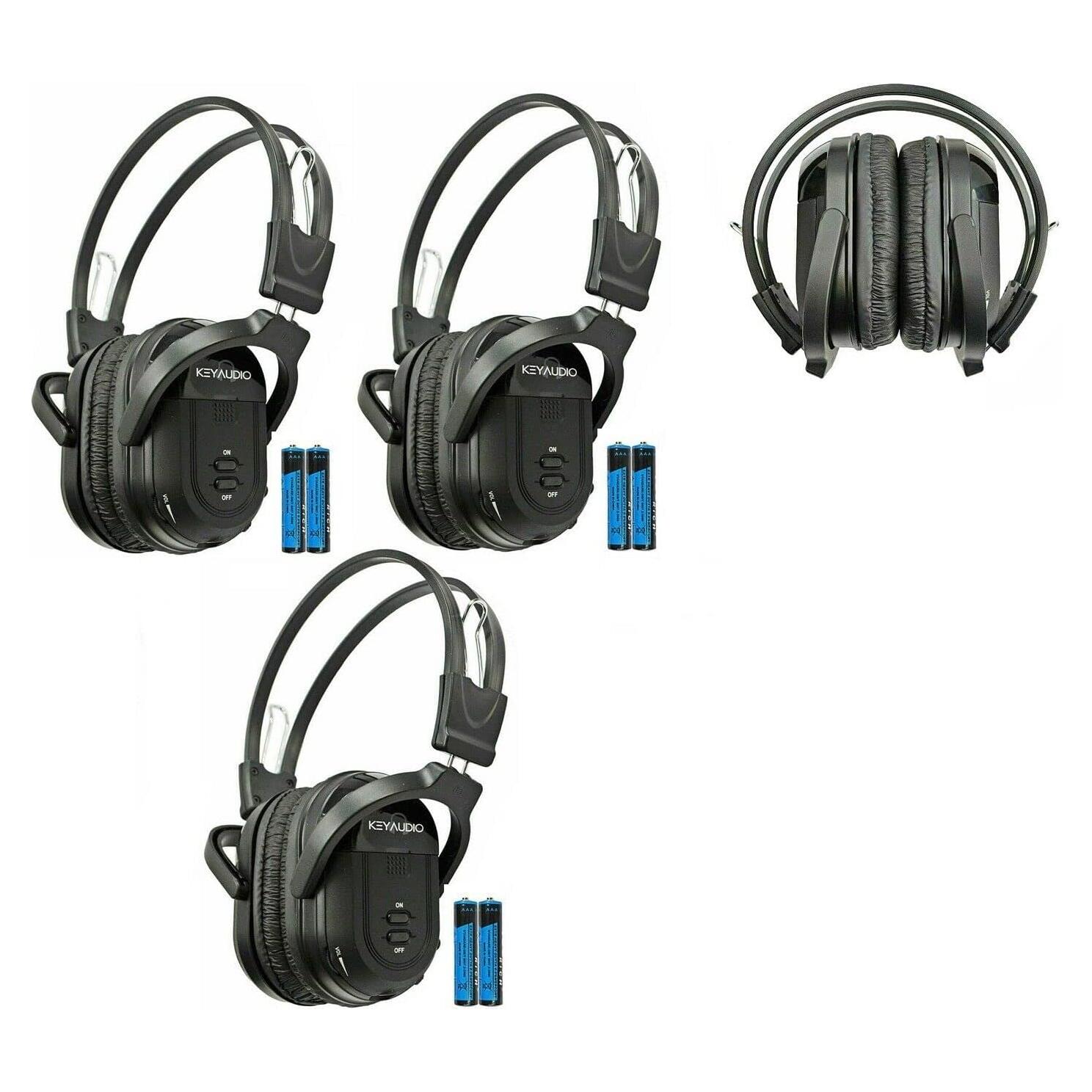 Auriculares Inalámbricos Infrarrojos Key Audio IR-601B, 3 Unidades