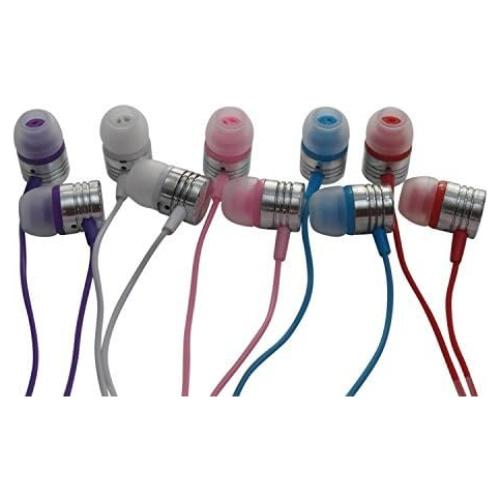 Auriculares JustJamz a Granel 100 Unidades 3.5mm Coloridos